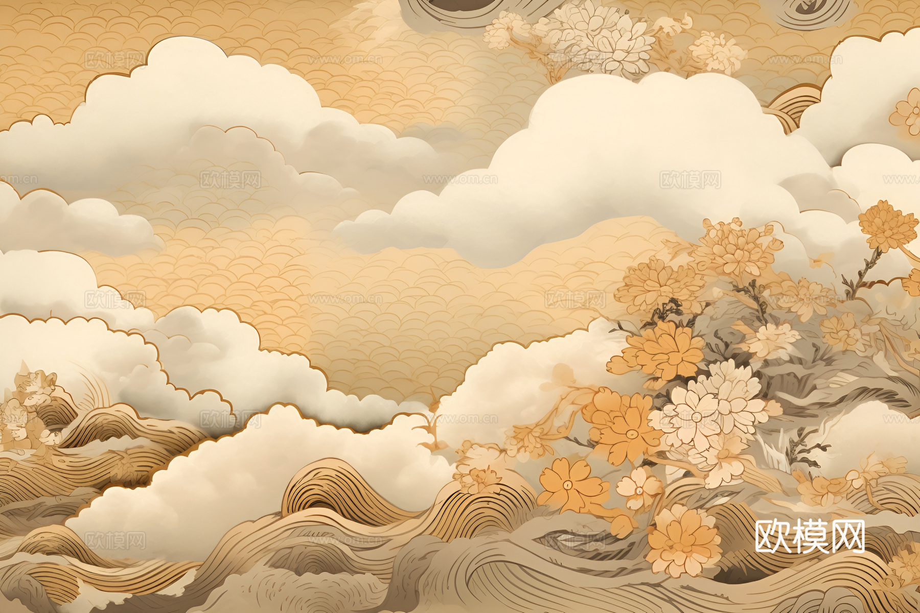 现代中式壁纸（高清 轻奢）
