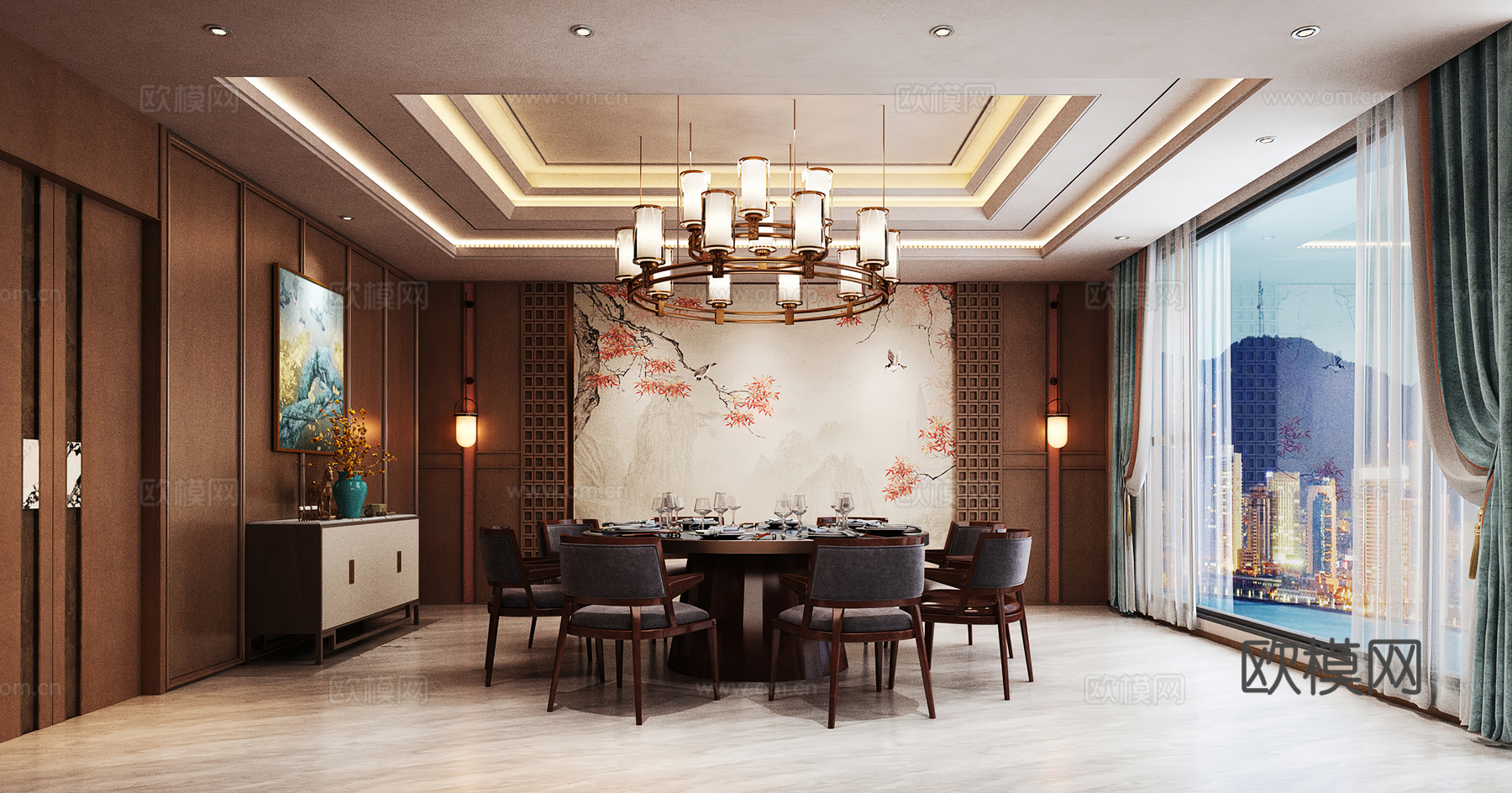 包厢 包间 餐厅包厢 餐饮包间 餐饮包房3d模型