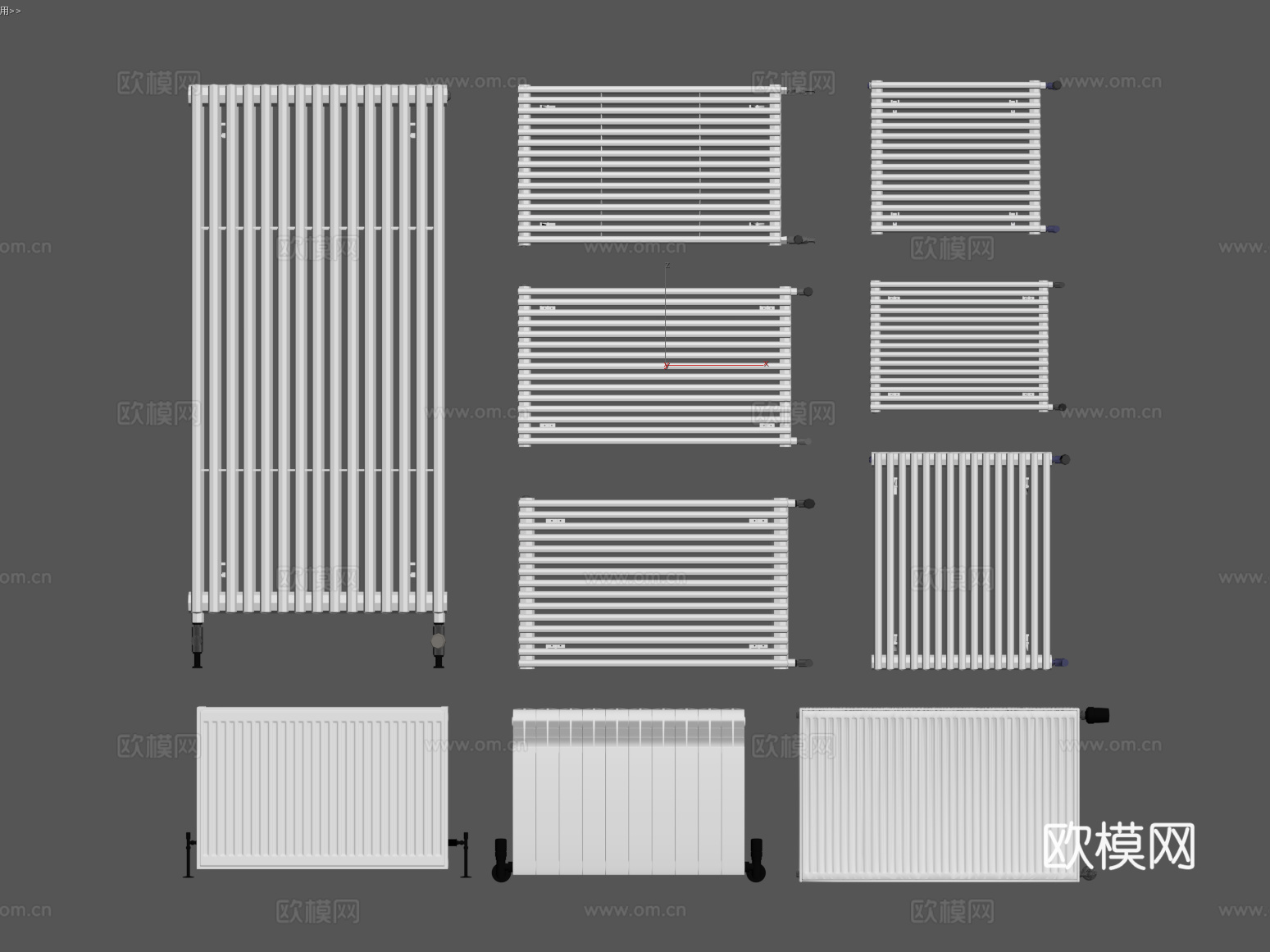 10取暖器 暖气片su模型