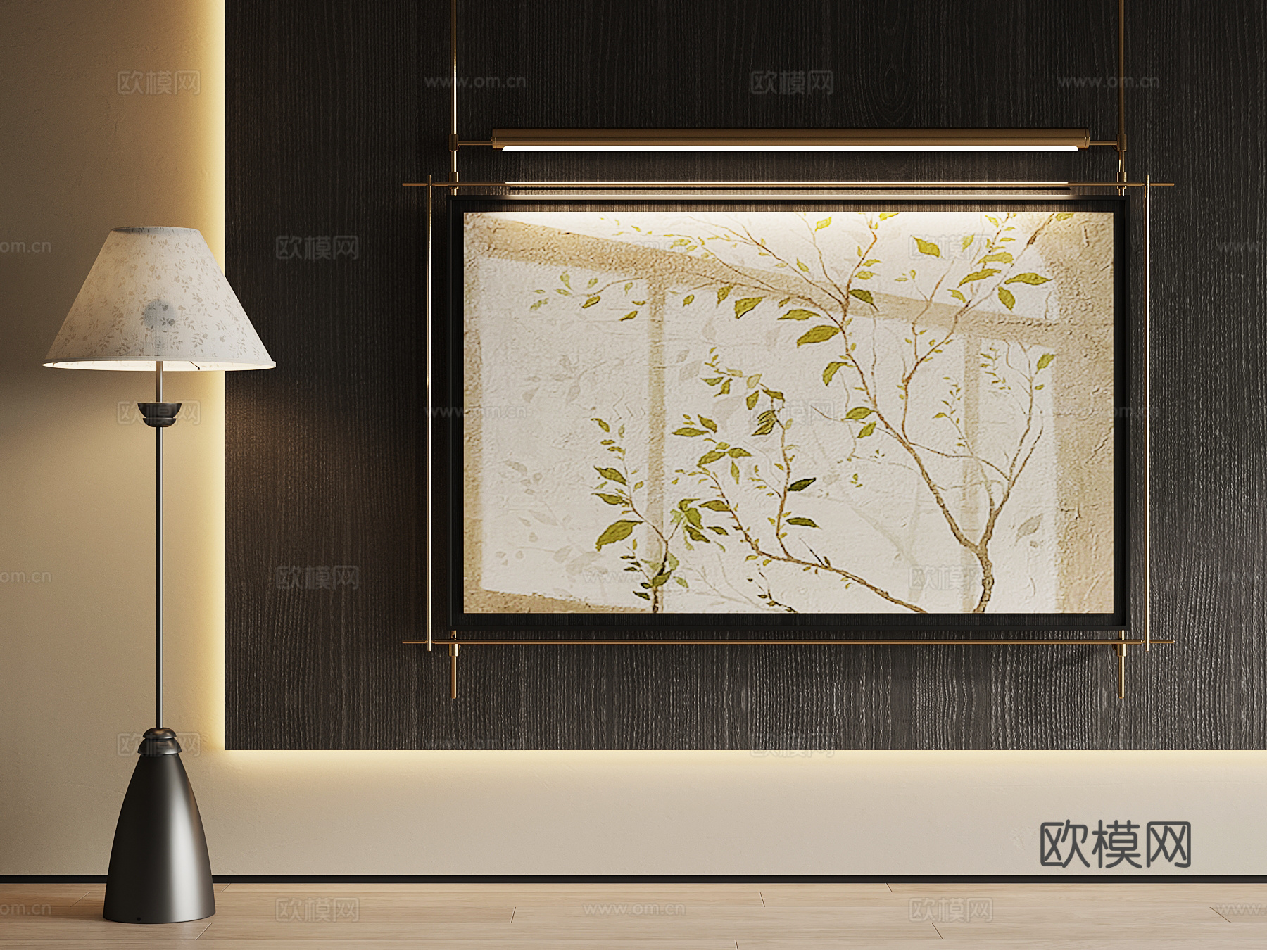 029装饰画 法式复古装饰画 油画 艺术画su模型