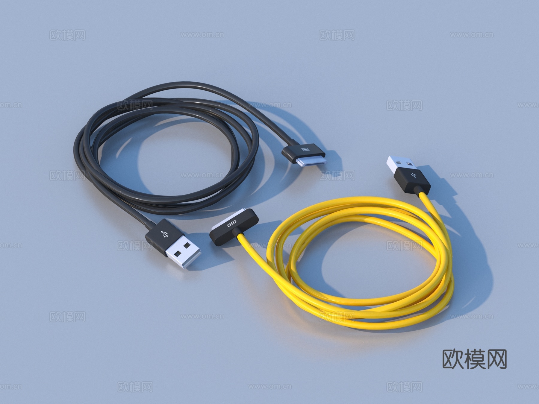 充电线 数据线 连接线3d模型