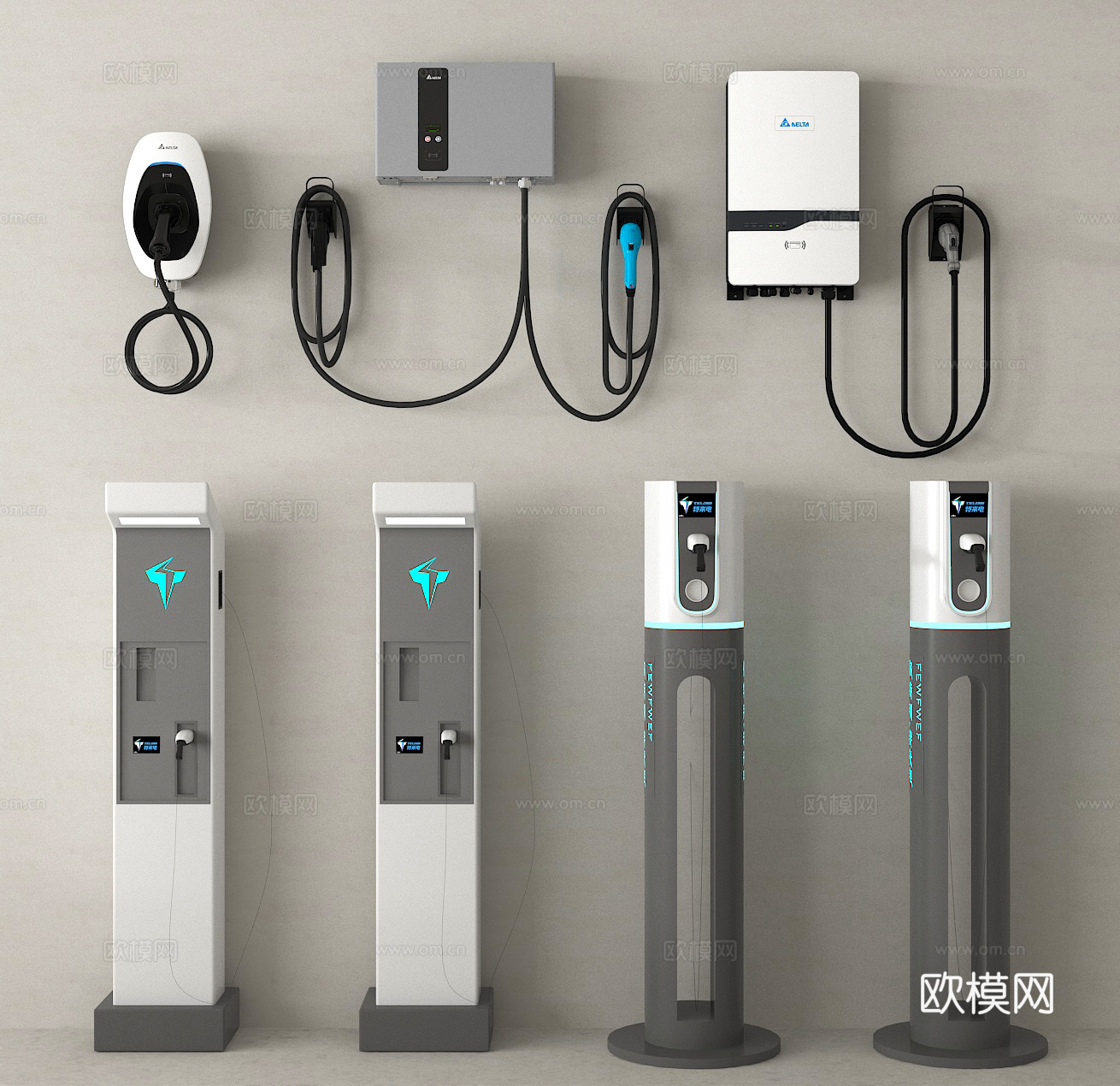 充电桩su模型