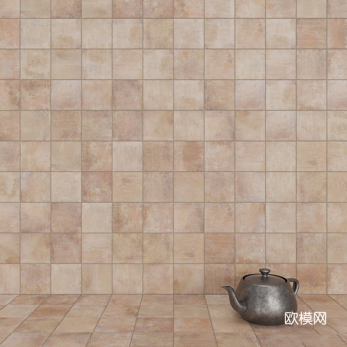 新中式马赛克瓷砖 仿古砖3d模型