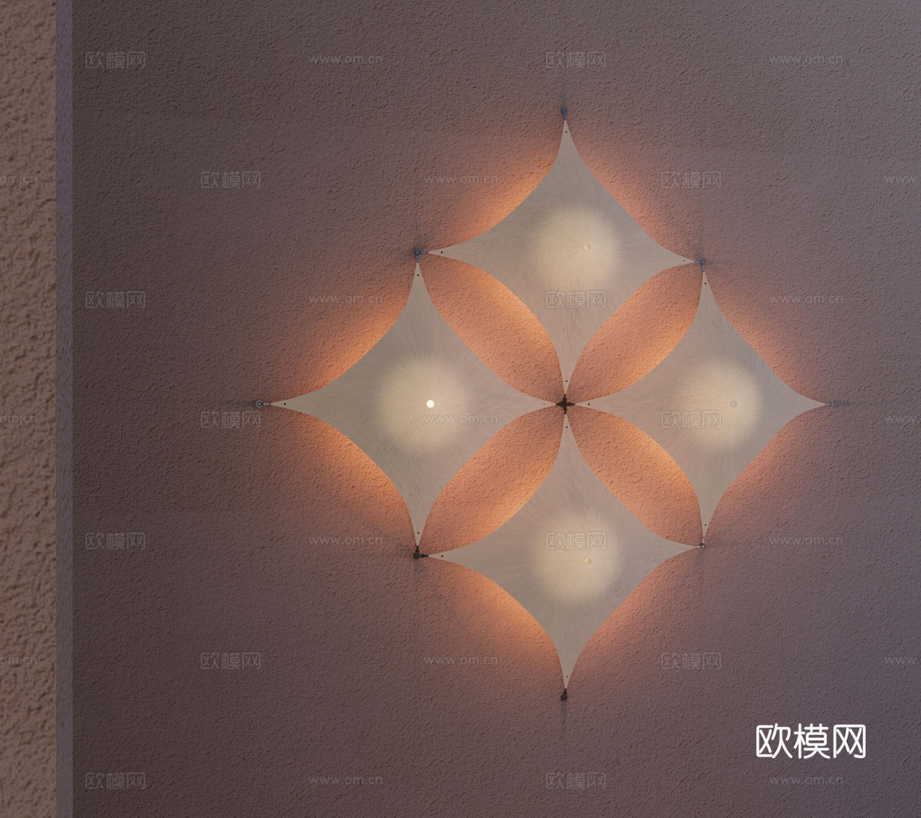 蔡烈超金字塔壁灯组合 蔡烈超中古风金字塔壁灯 金字塔系列壁灯su模型