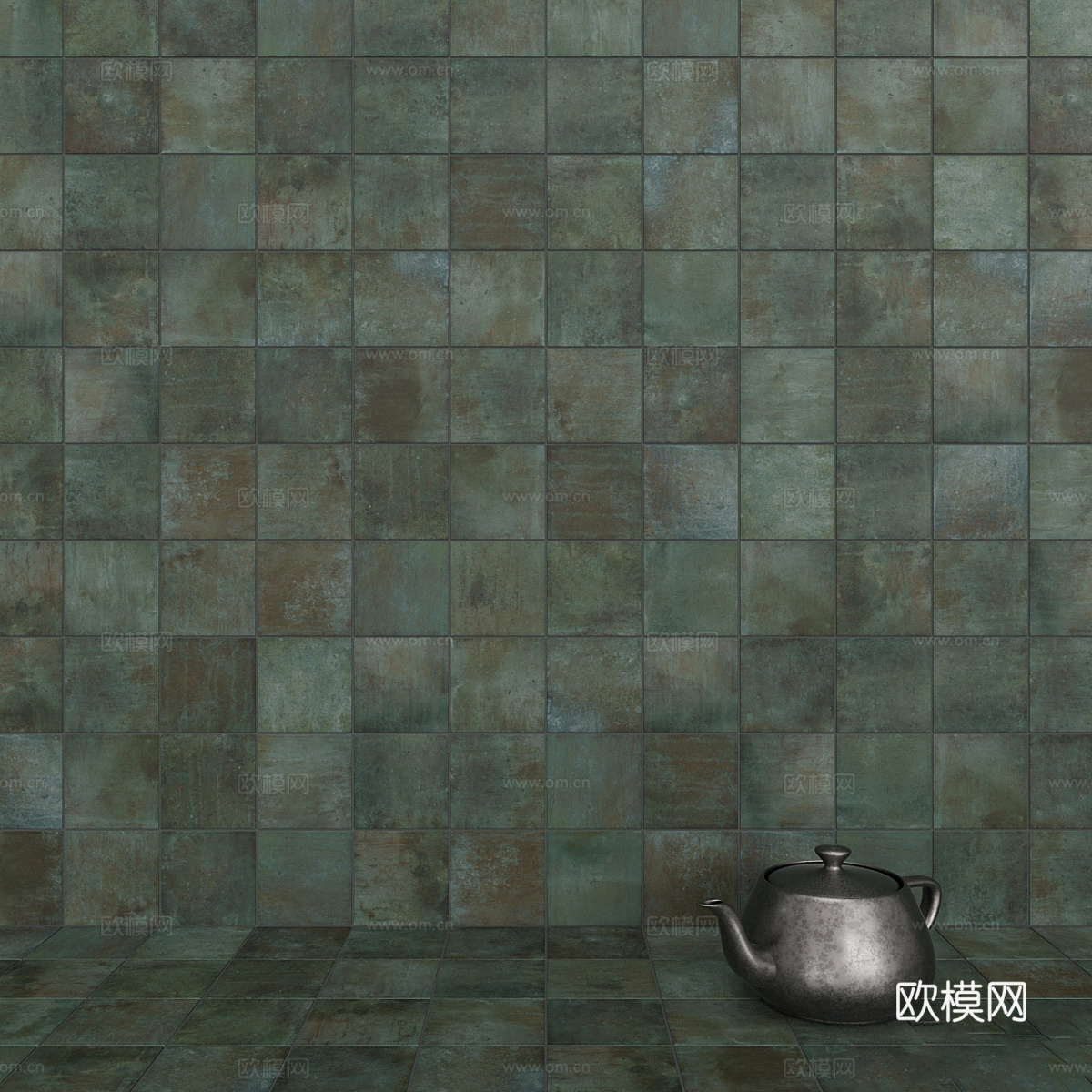 新中式马赛克瓷砖 仿古砖3d模型