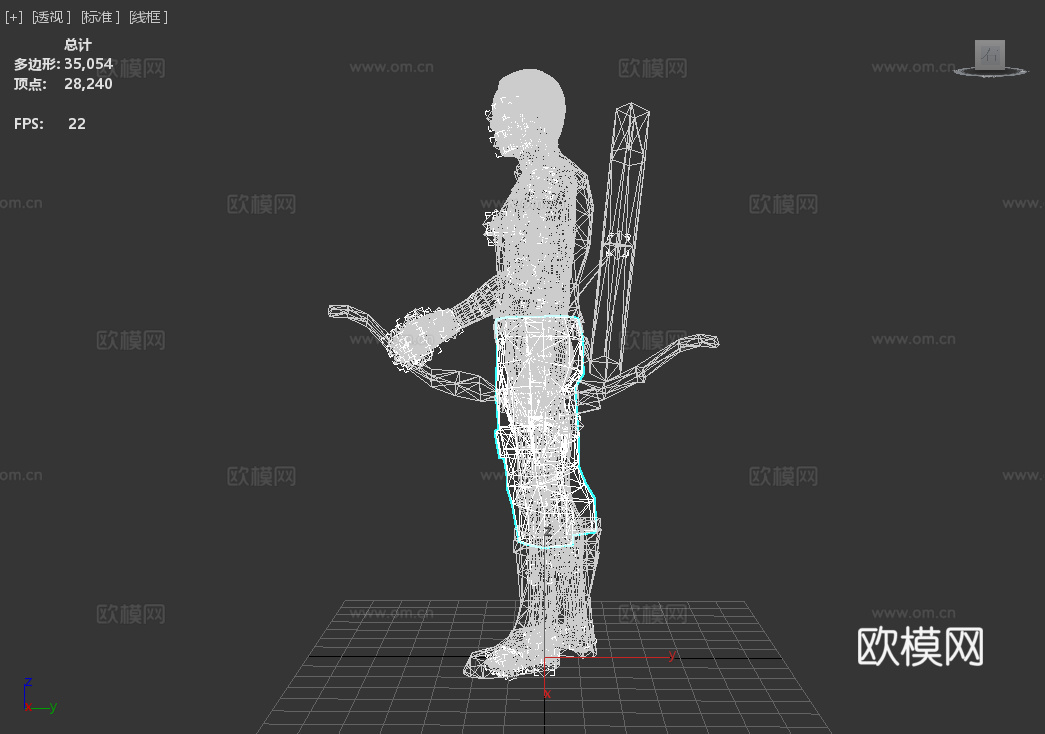 神还原漫威《复仇者联盟》鹰眼，次世代超级英雄精模，绑定动画3d模型