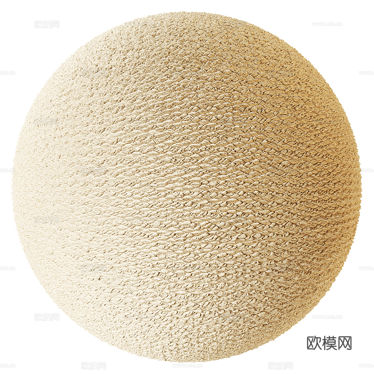 现代奶油风布料 羊毛 面料3d模型