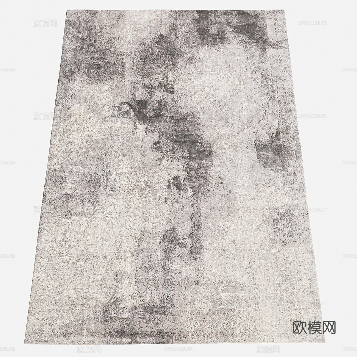 现代意式布艺地毯3d模型