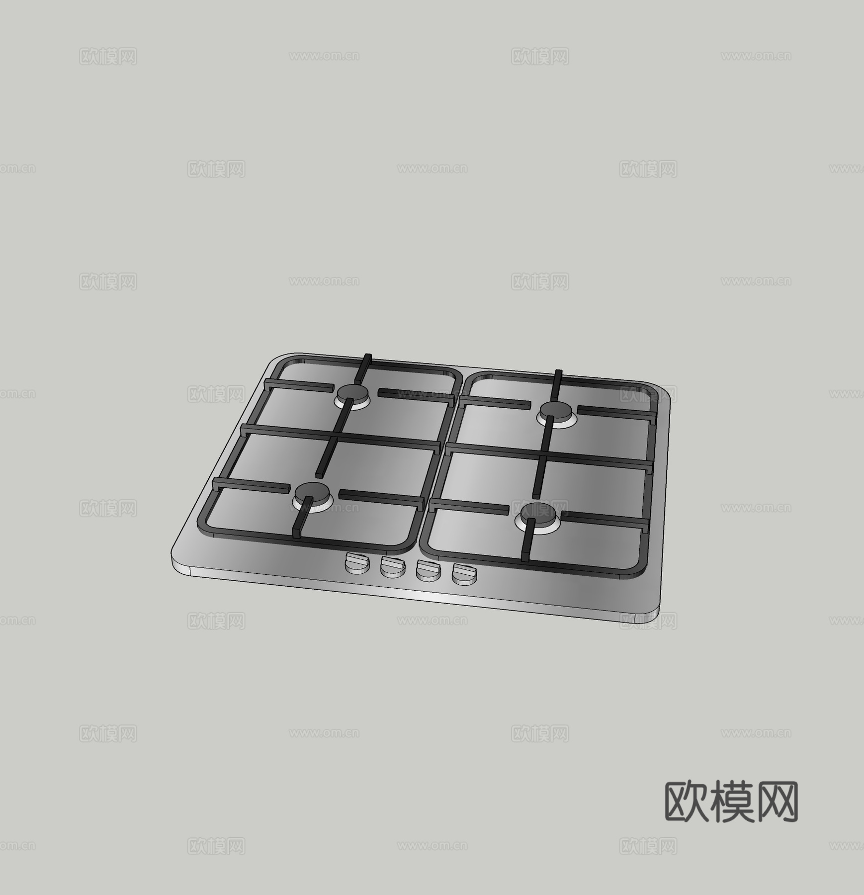 现代电磁炉免费su模型下载