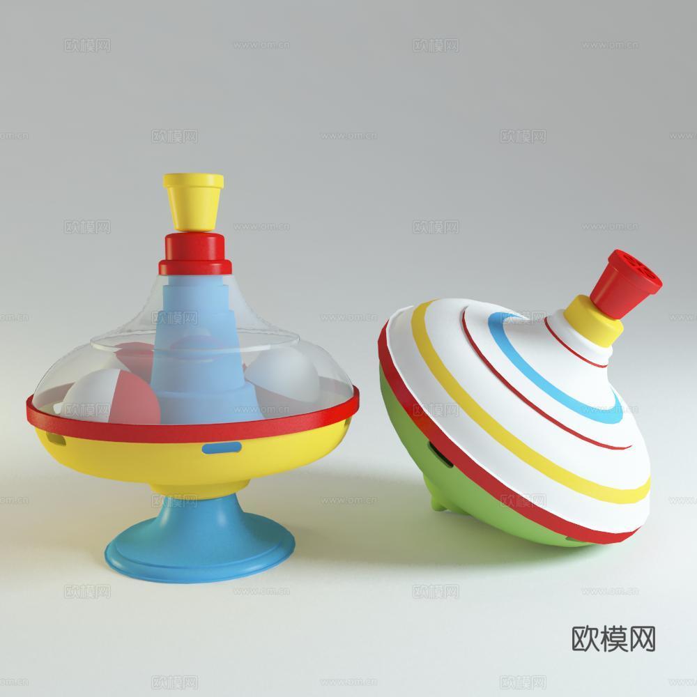 儿童玩具 玩具 陀螺3d模型