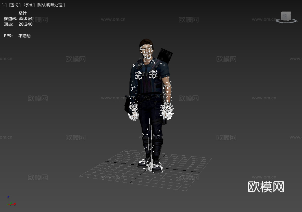 神还原漫威《复仇者联盟》鹰眼，次世代超级英雄精模，绑定动画3d模型