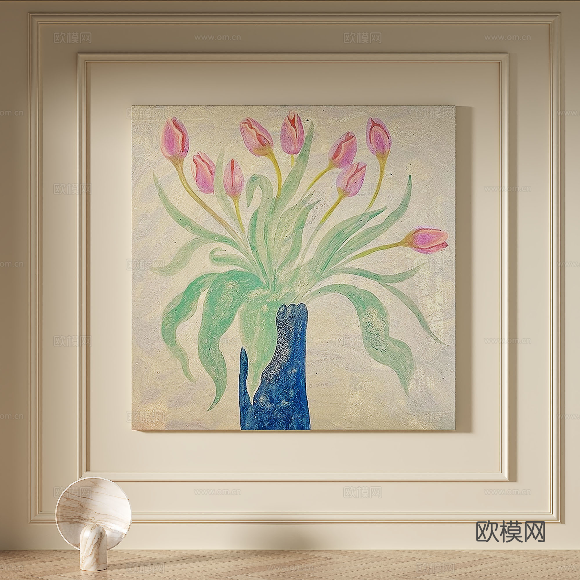 现代，奶油风，轻奢，侘寂，肌理，简约，抽象，装饰画3d模型
