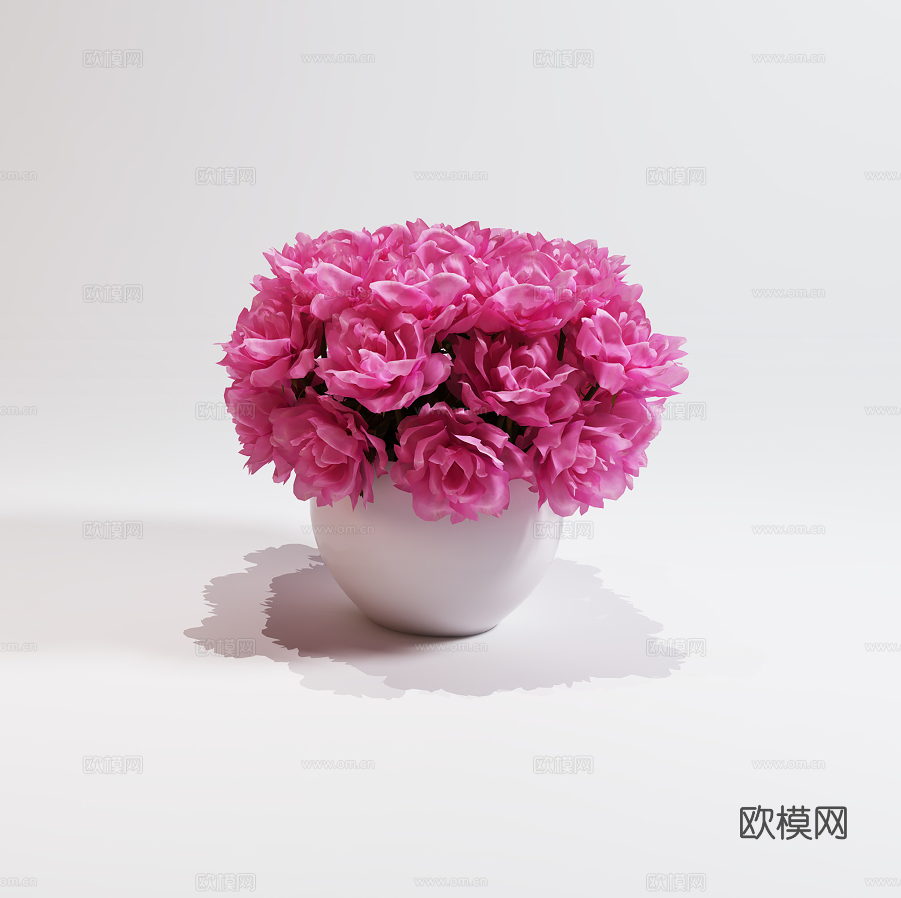 现代盆景  绿植盆栽 花瓶花艺3d模型