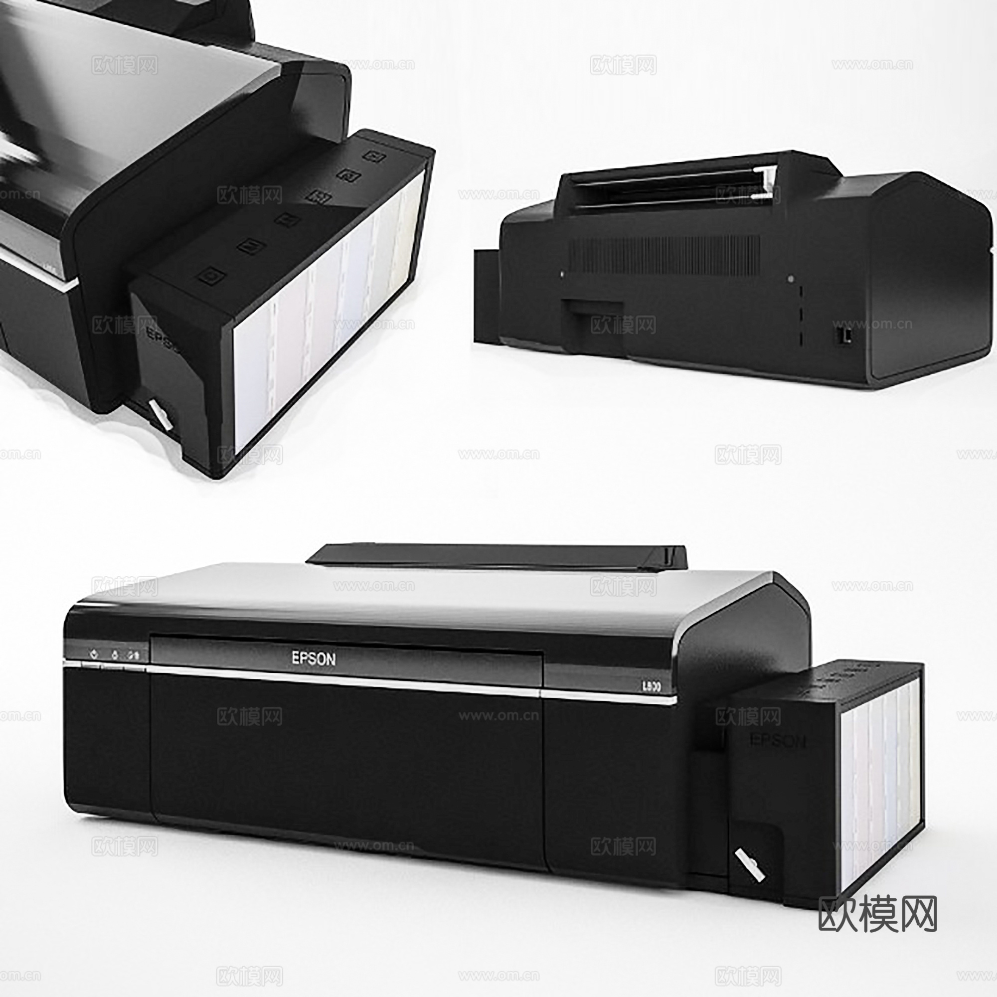 现代办公用品  打印机 复印机3d模型