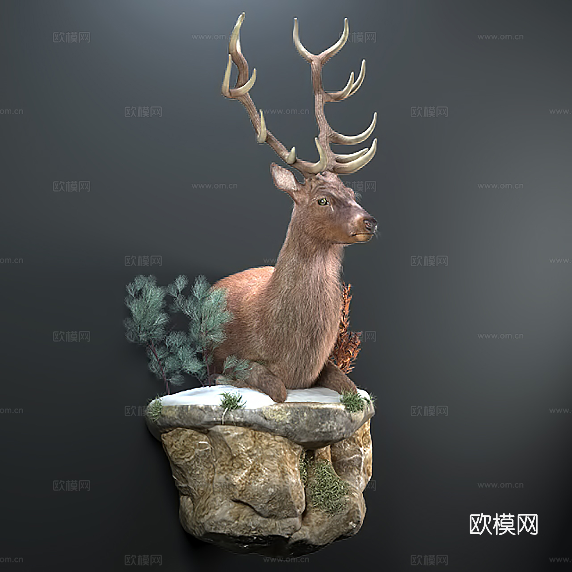 现代雕塑  动物雕塑  雕塑摆件3d模型