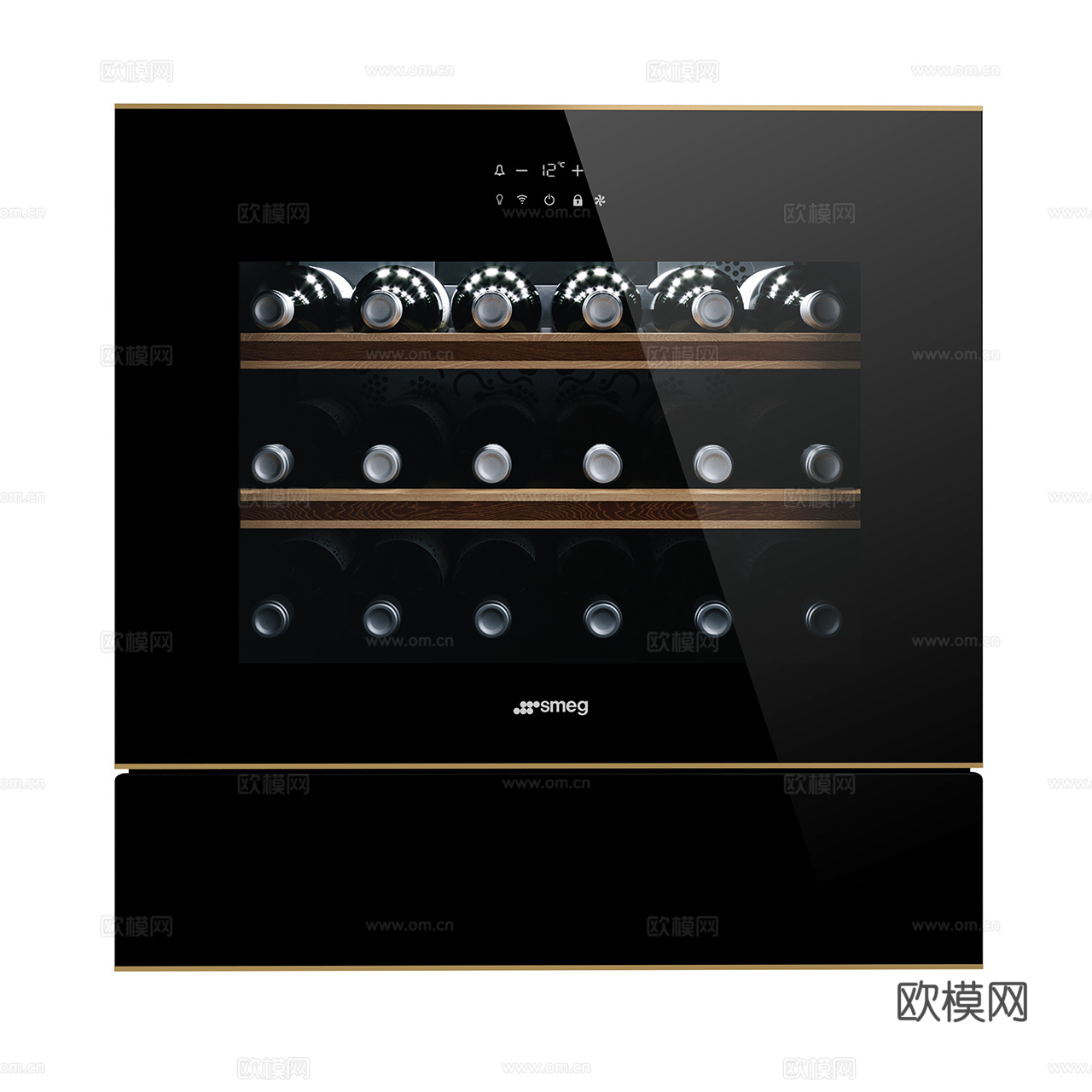 Smeg 现代酒柜 极简酒柜 嵌入式酒柜3d模型