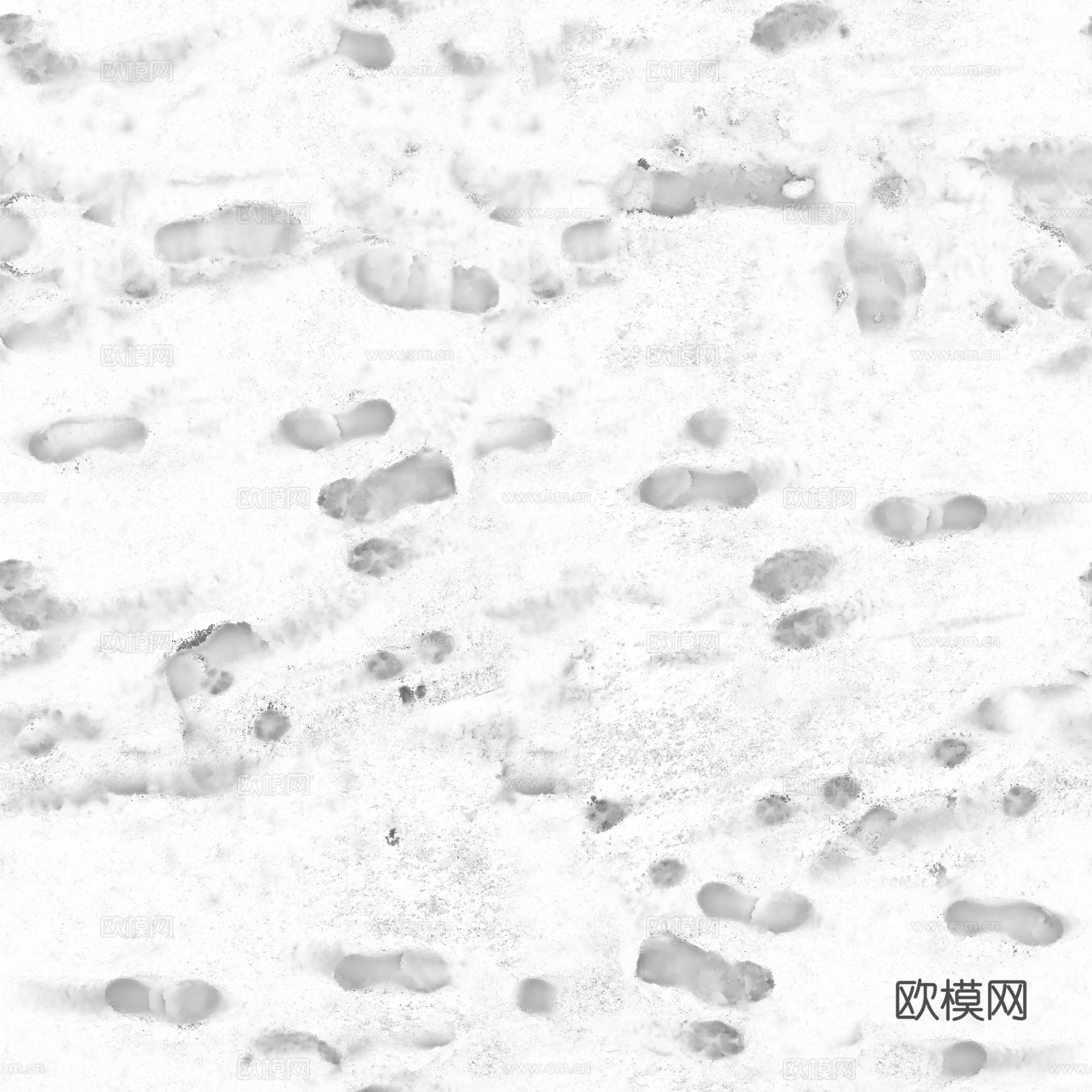 雪地脚印 雪地