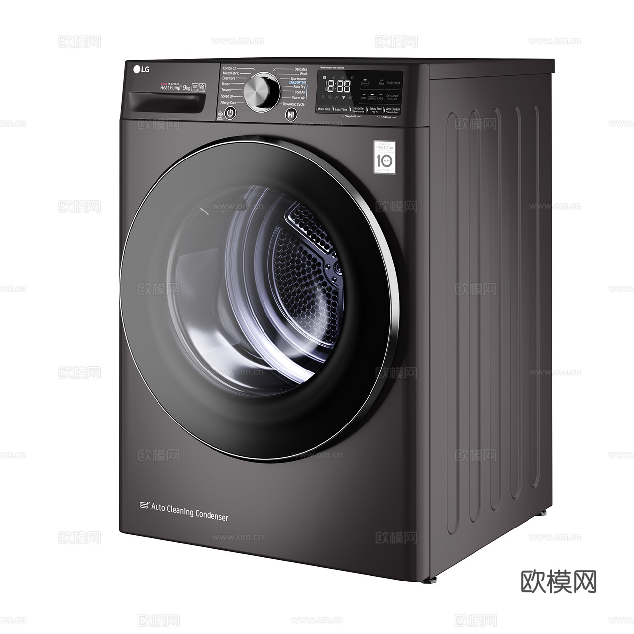 LG 现代洗衣机 滚筒洗衣机 干衣机 烘干机3d模型