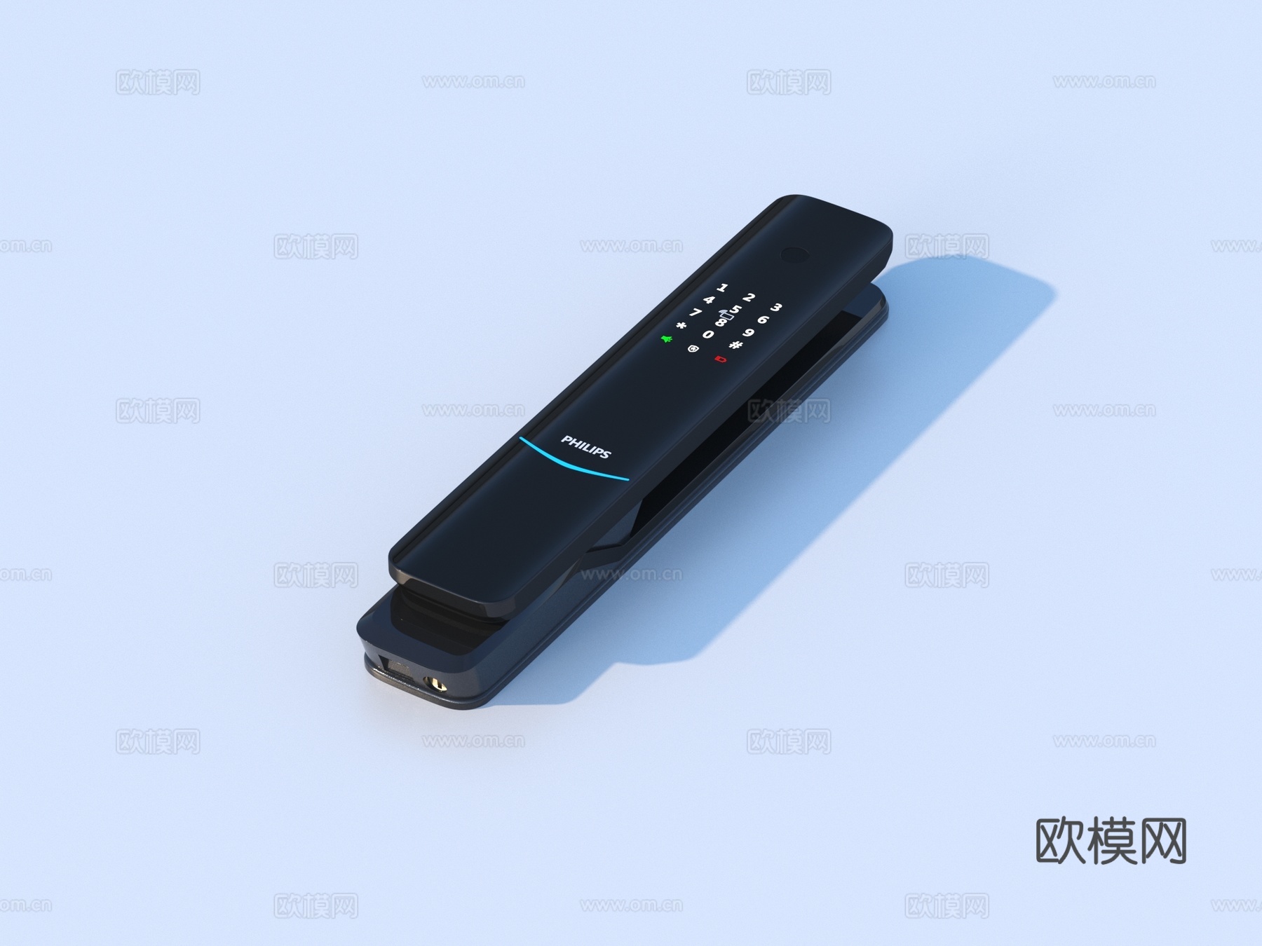 智能锁 指纹锁 密码锁su模型