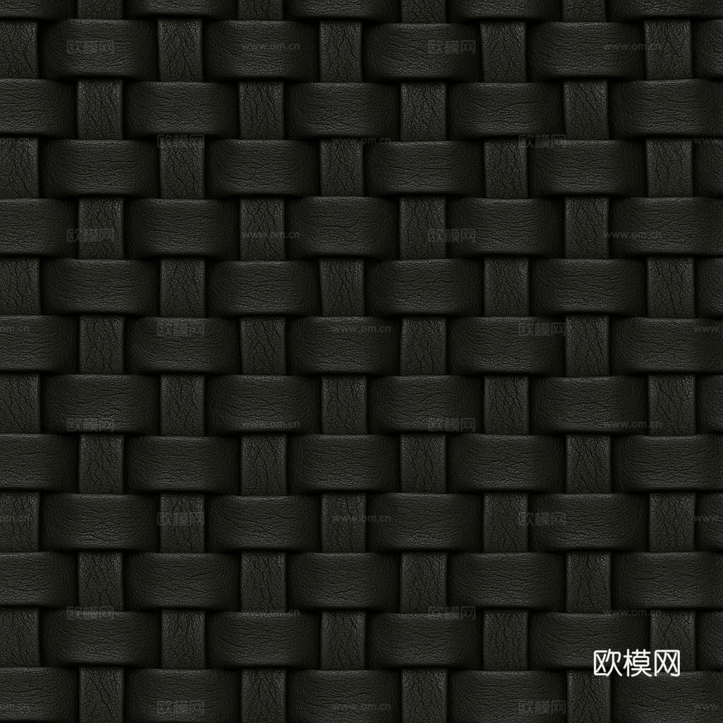 深色编织皮皮革