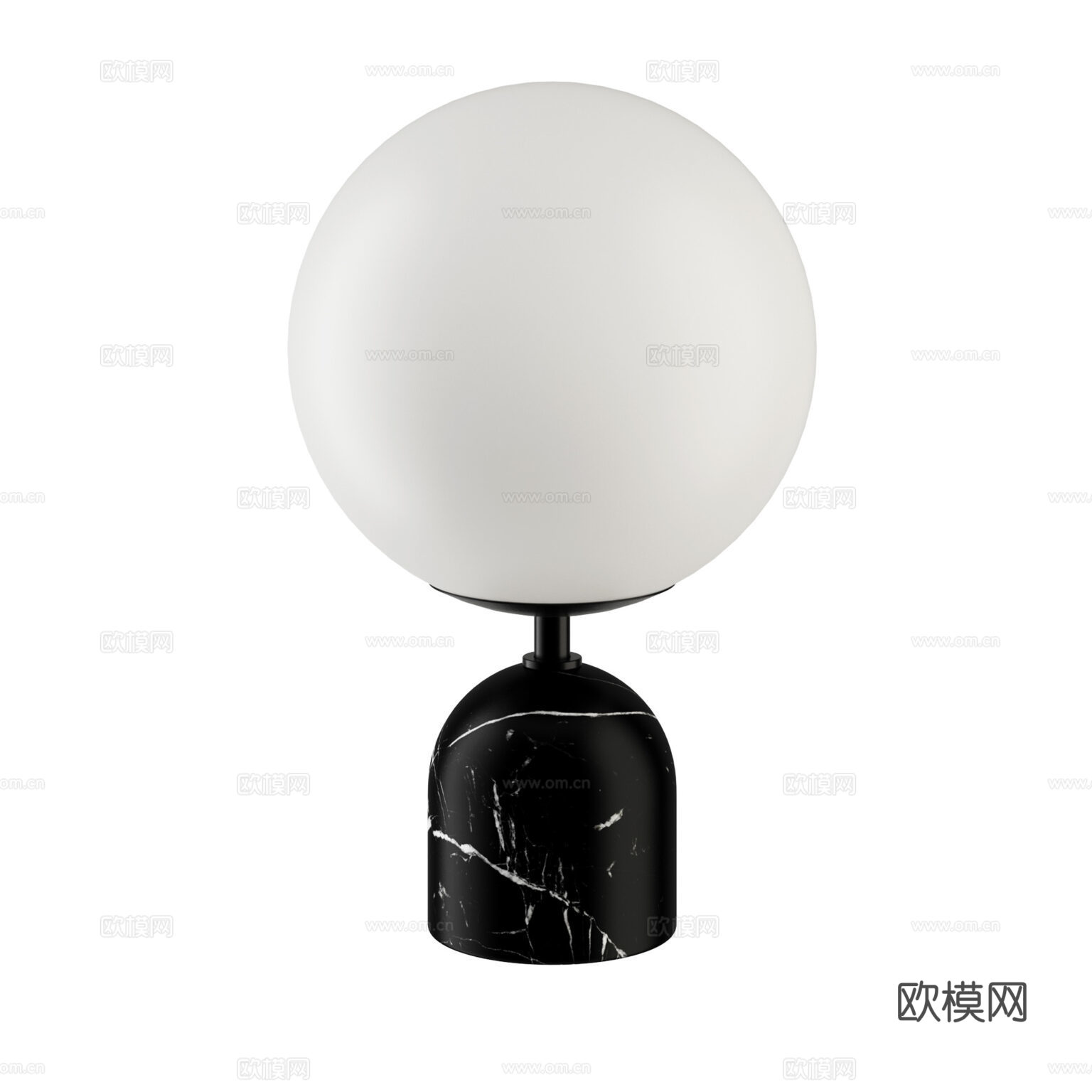 Porada 现代台灯 极简台灯 球形台灯 玻璃台灯3d模型