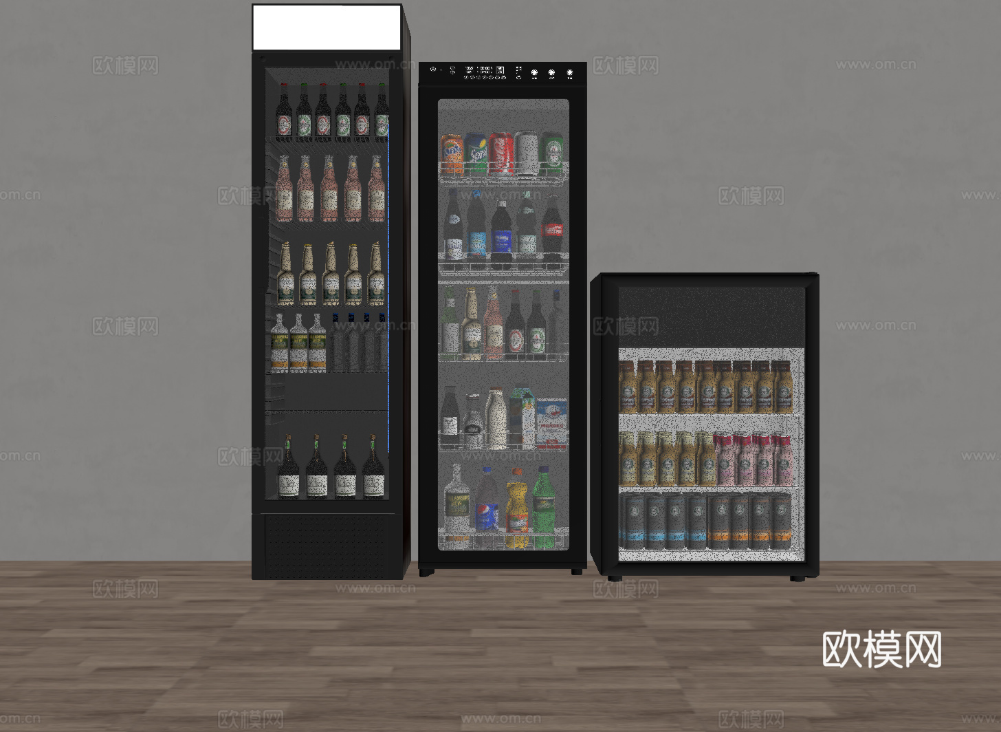 12冰箱冰柜 现代冰箱冰柜su模型