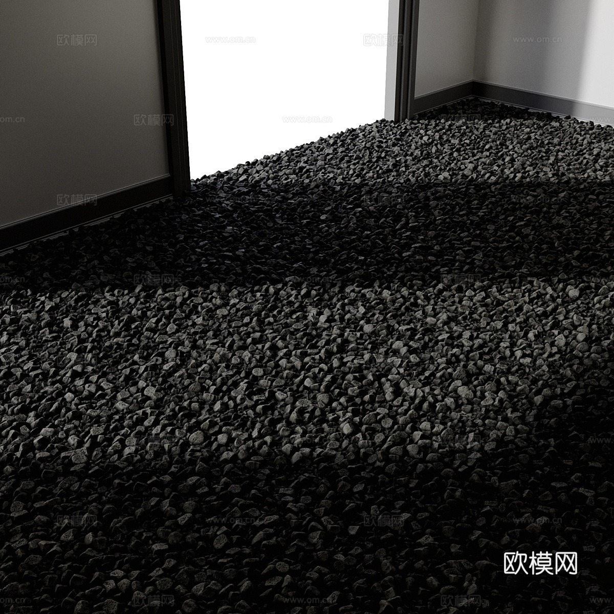 砾石  石子 碎石3d模型