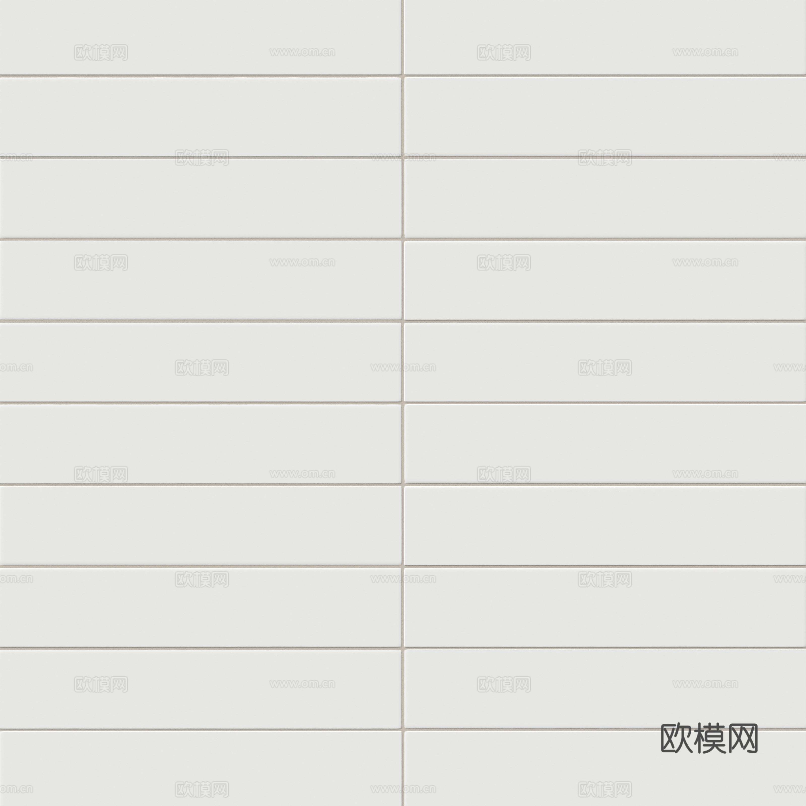 4x21象牙白对缝瓷砖