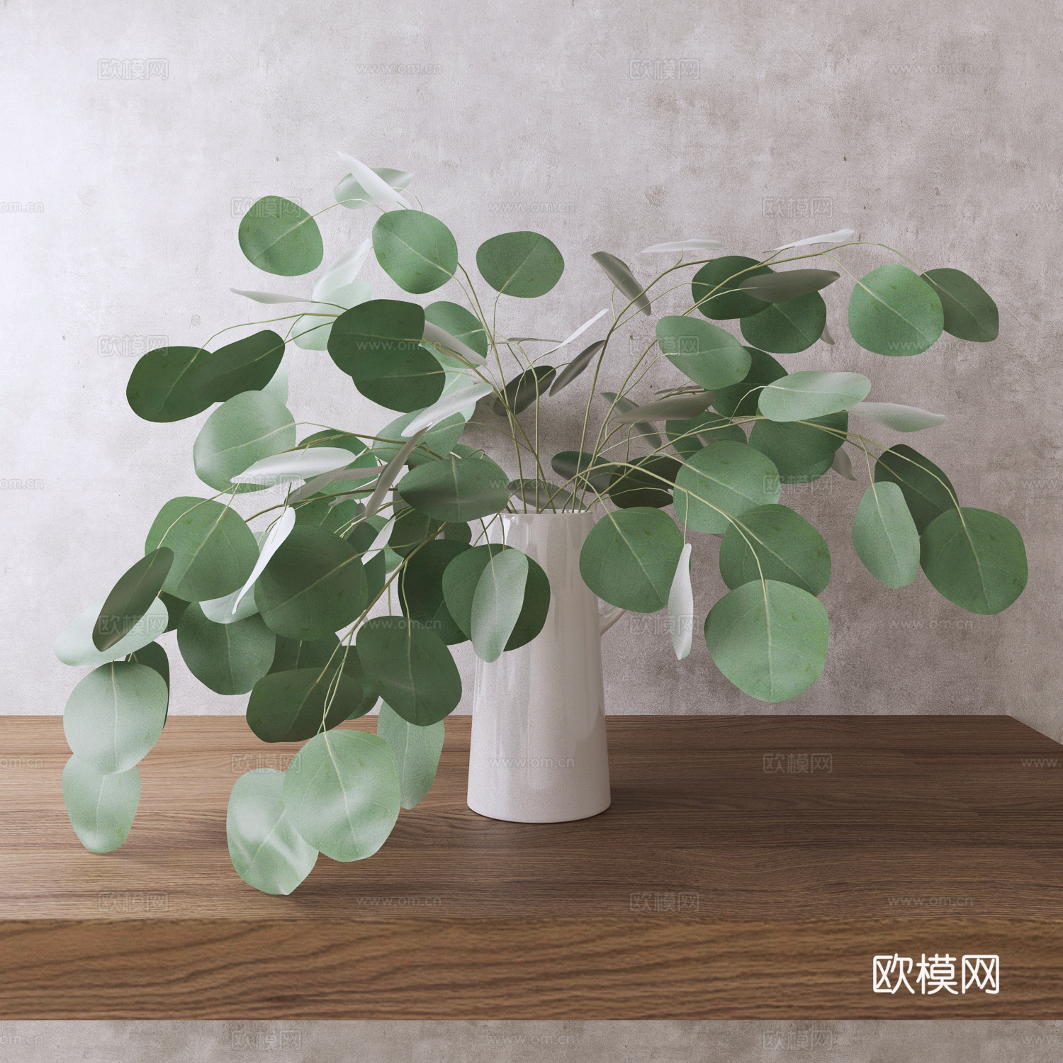 现代盆景  绿植盆栽3d模型