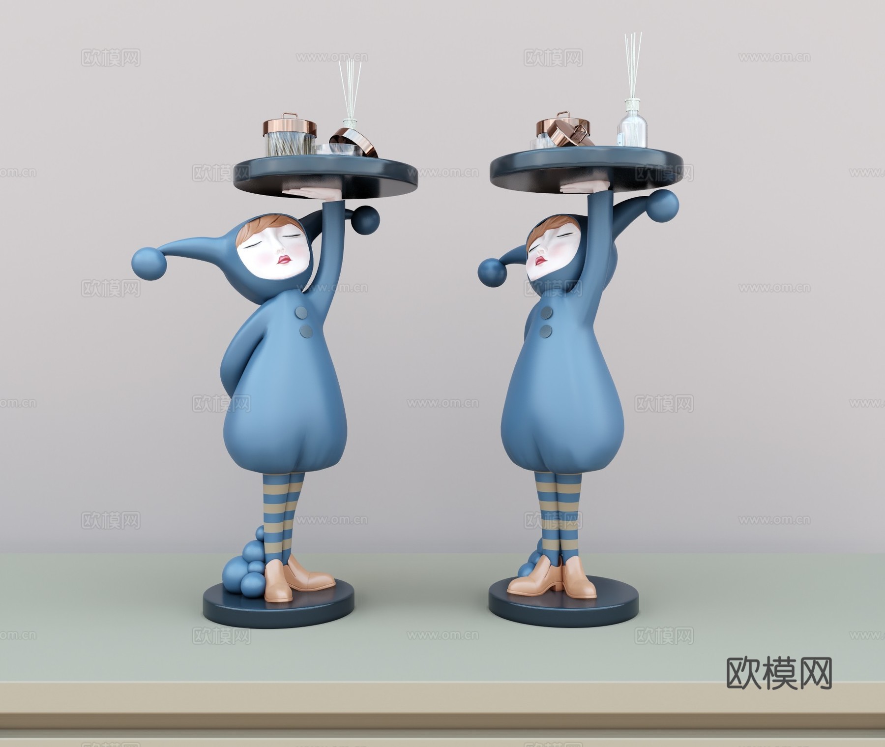 现代装饰摆件su模型下载