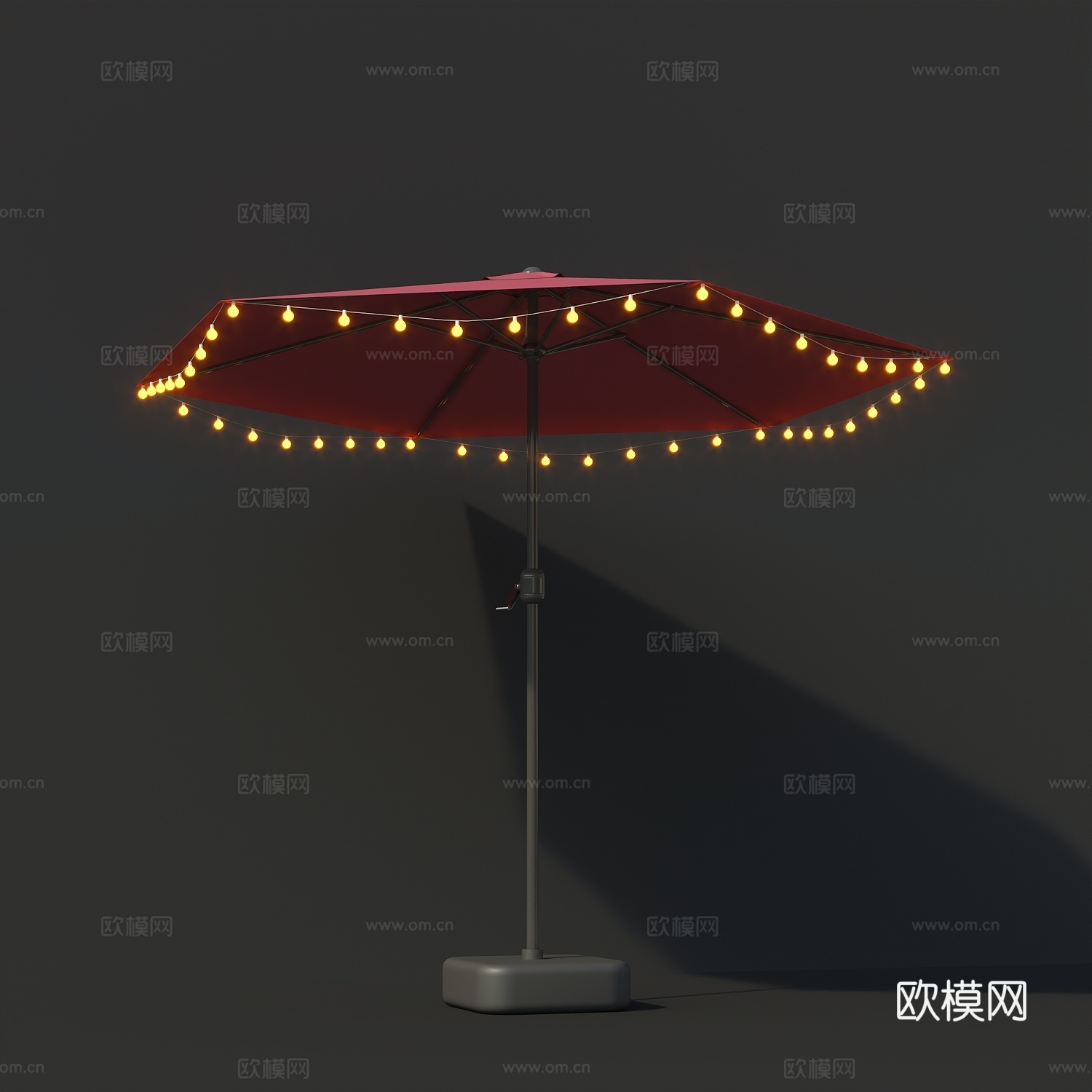 灯伞3d模型
