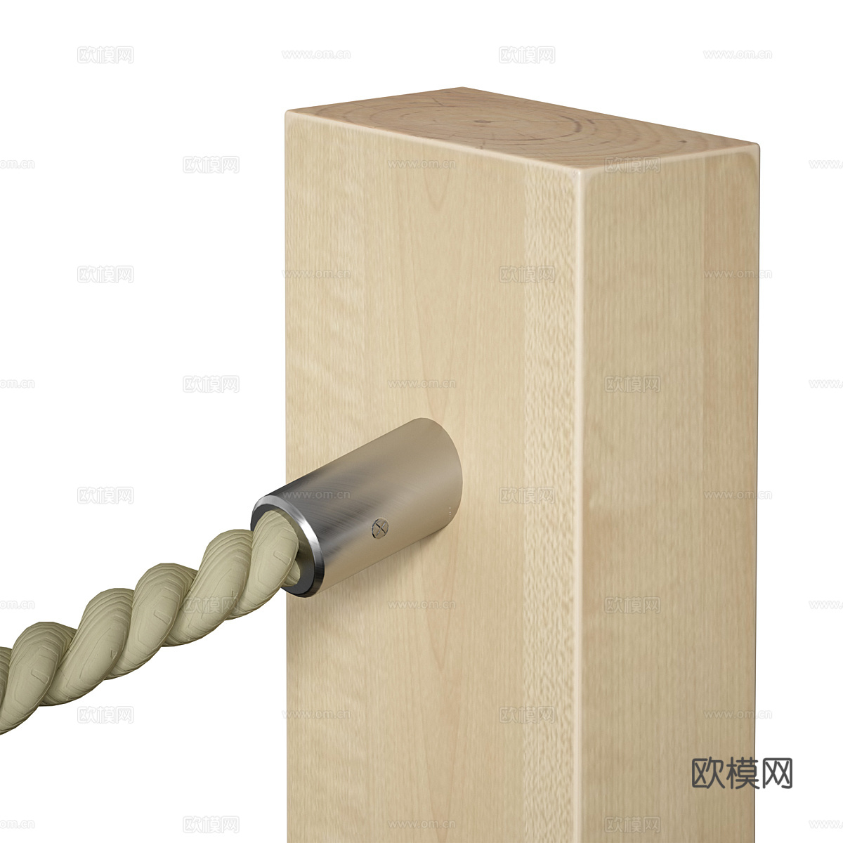 现代绳索 绳索围栏构造器3d模型