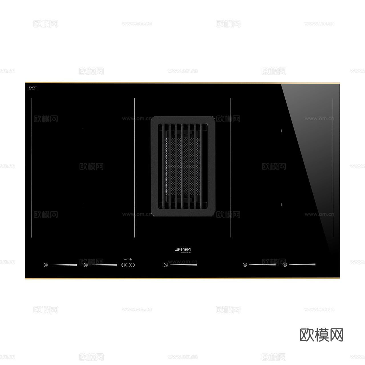 Smeg 现代电磁炉 极简电磁炉 炉灶 灶台3d模型