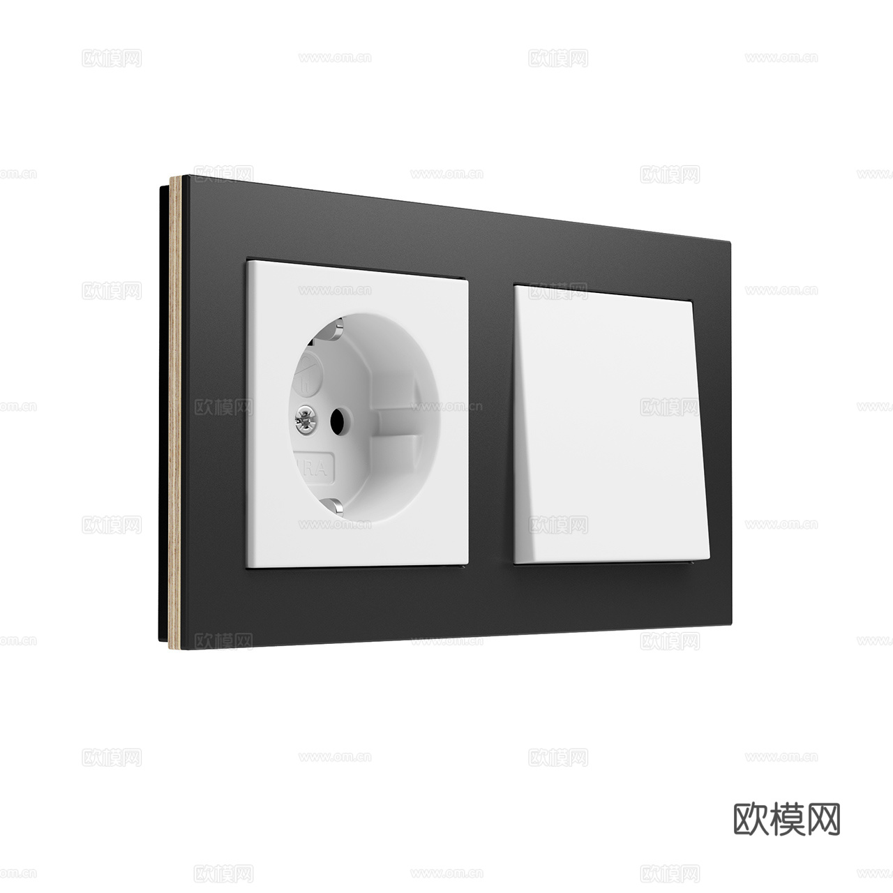 Gira 现代开关插座 极简开关插座 开关面板 插座面板3d模型