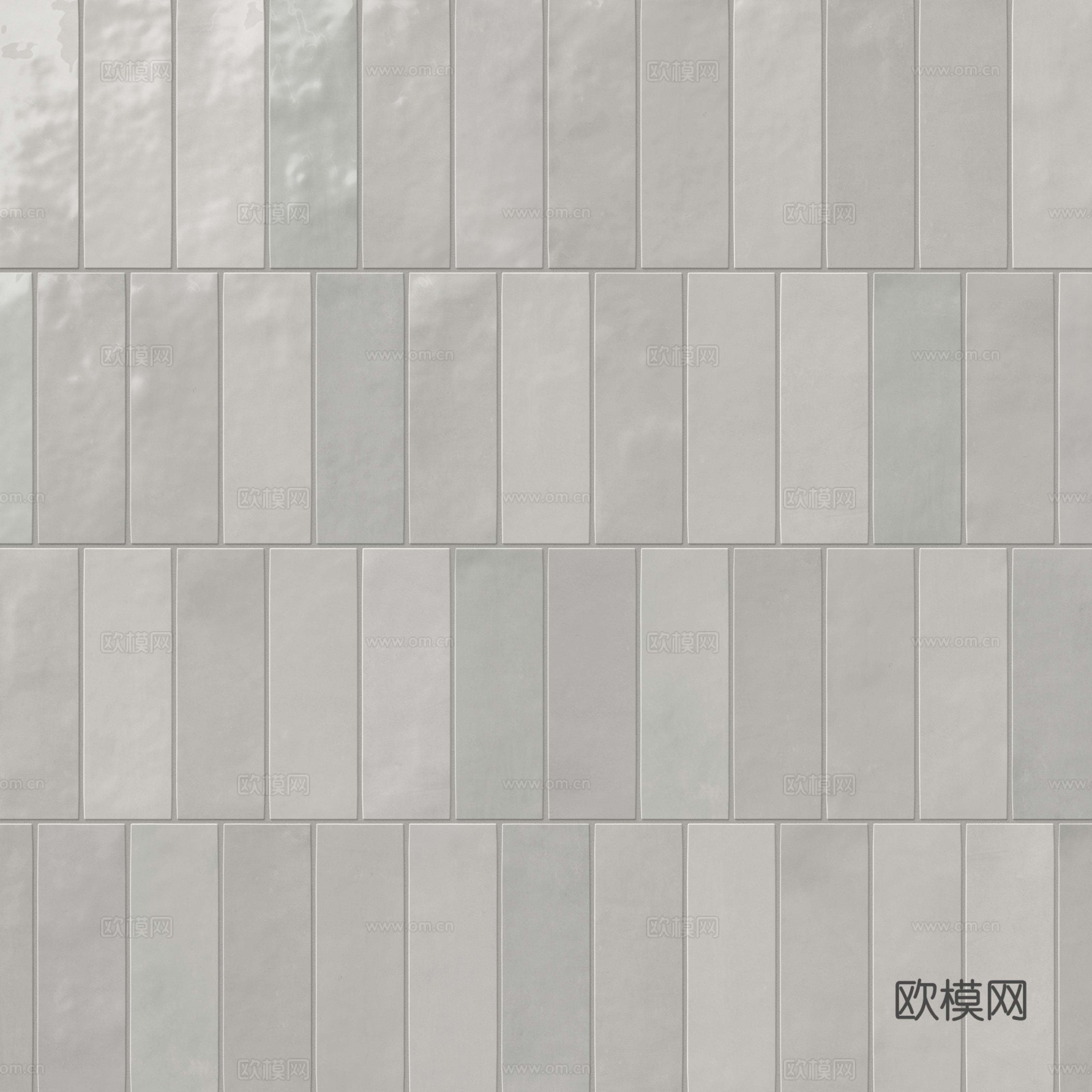 灰色光面釉面瓷砖工字