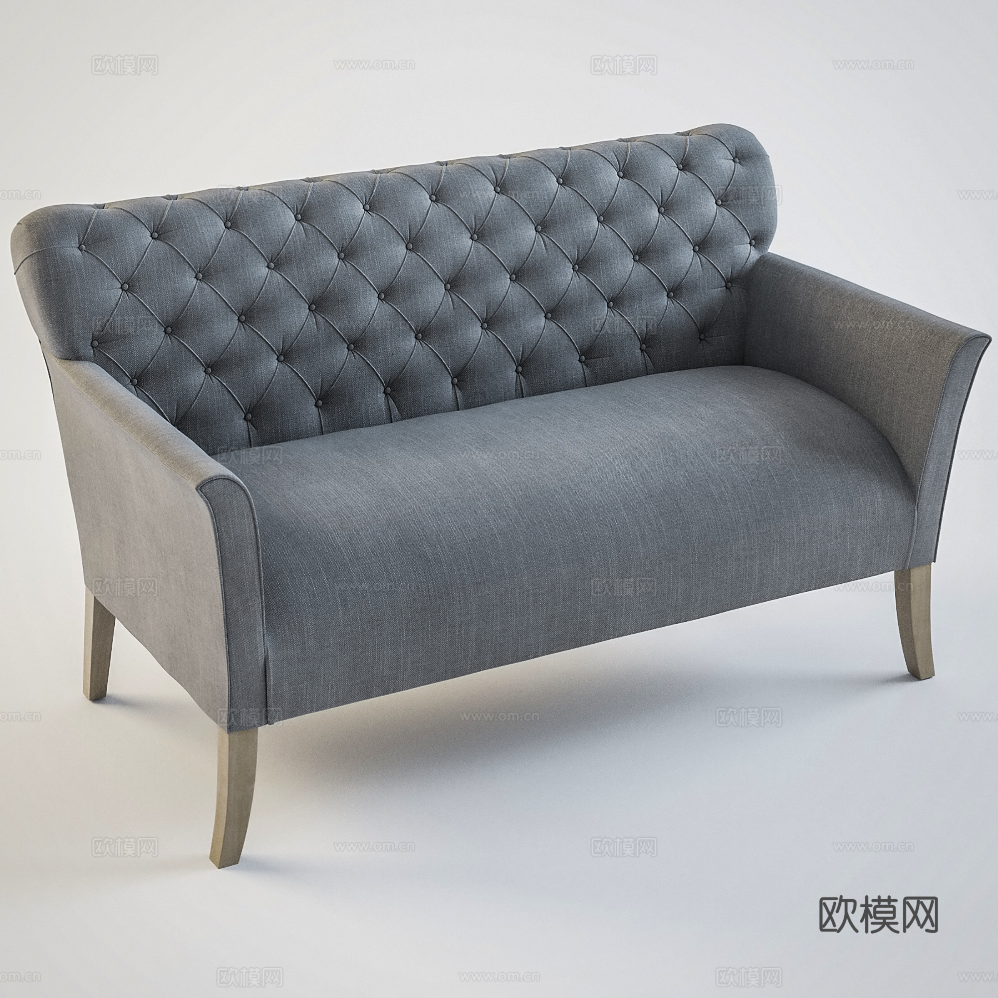 现代双人沙发 休闲沙发 室内沙发3d模型