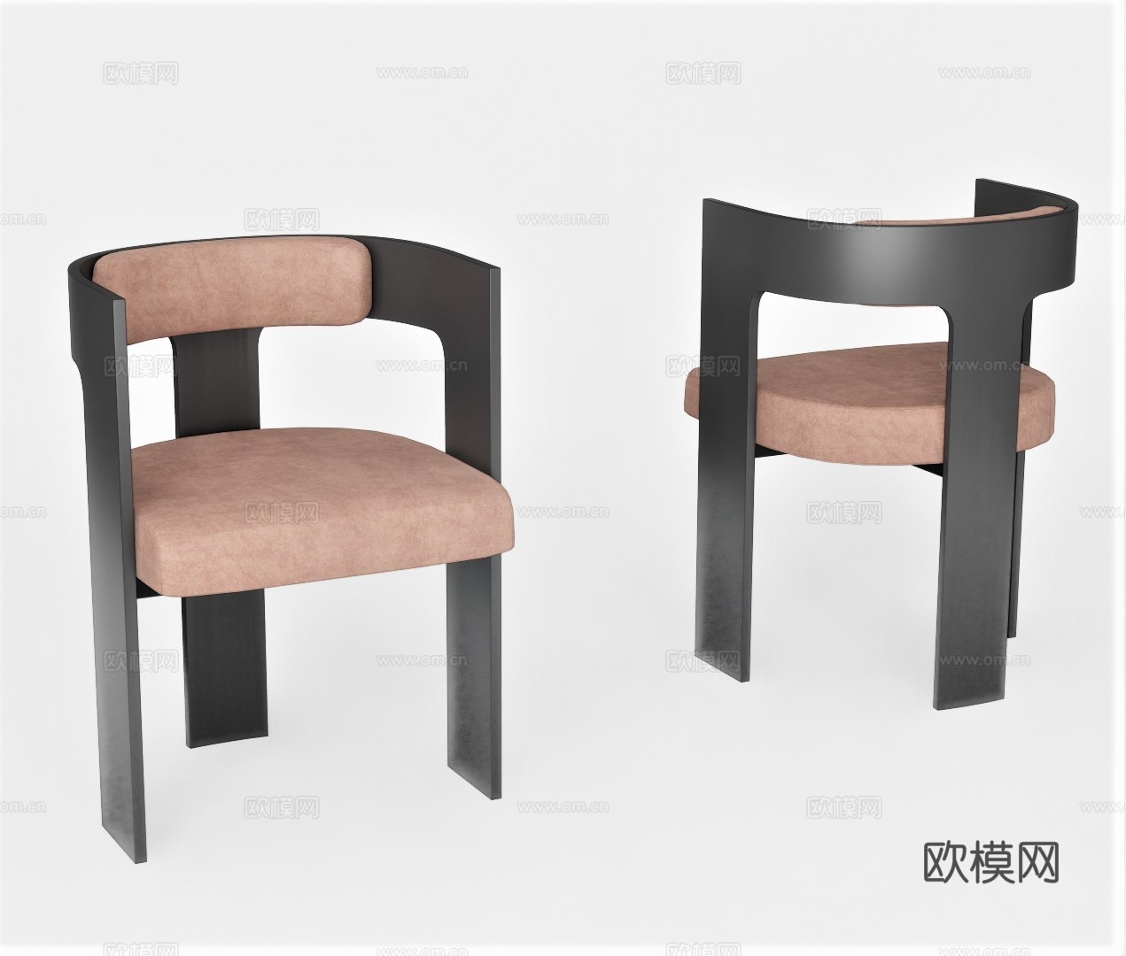 现代餐椅单椅su模型下载