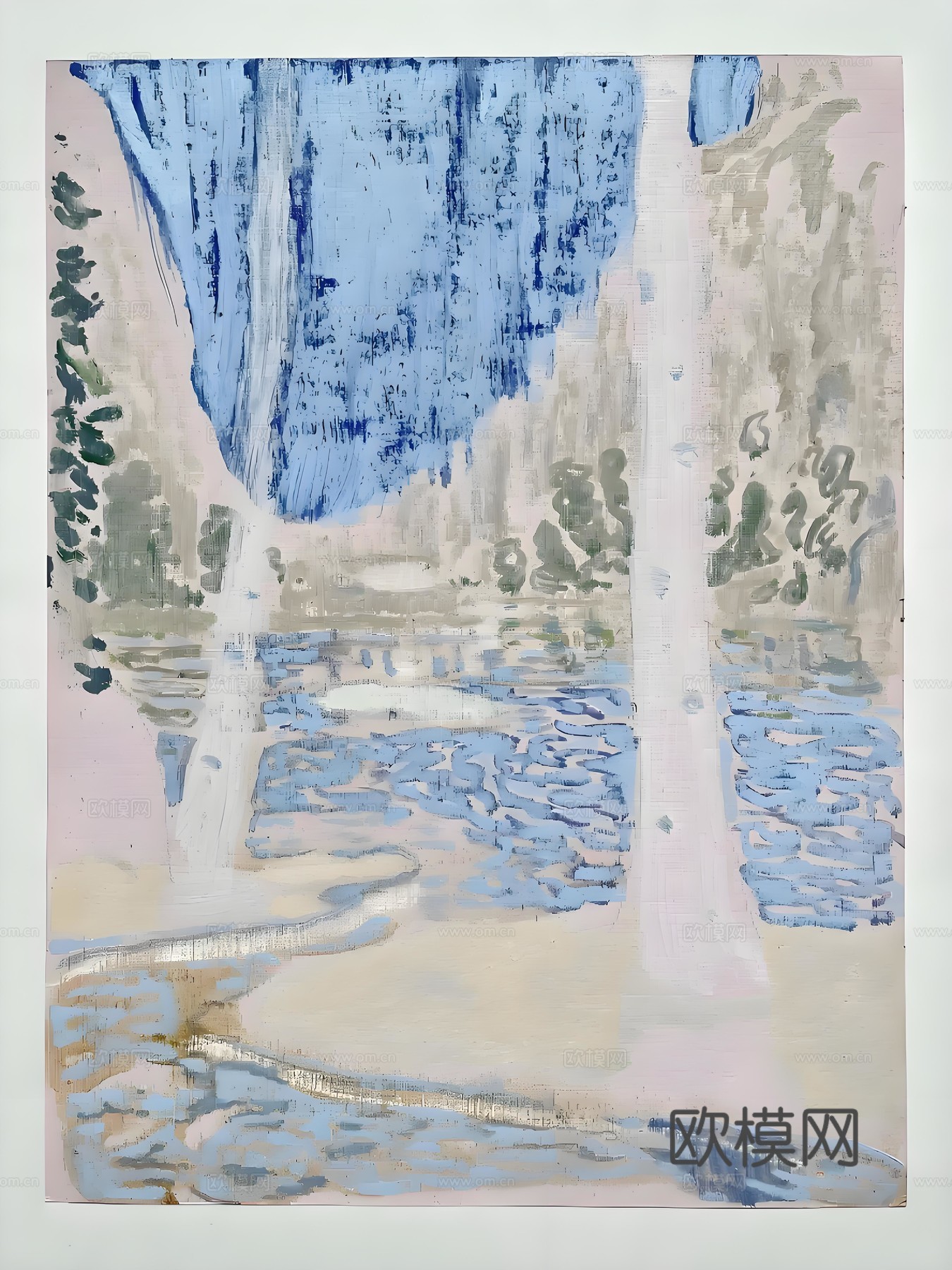 艺术时尚现代挂画下载（渲染图1）