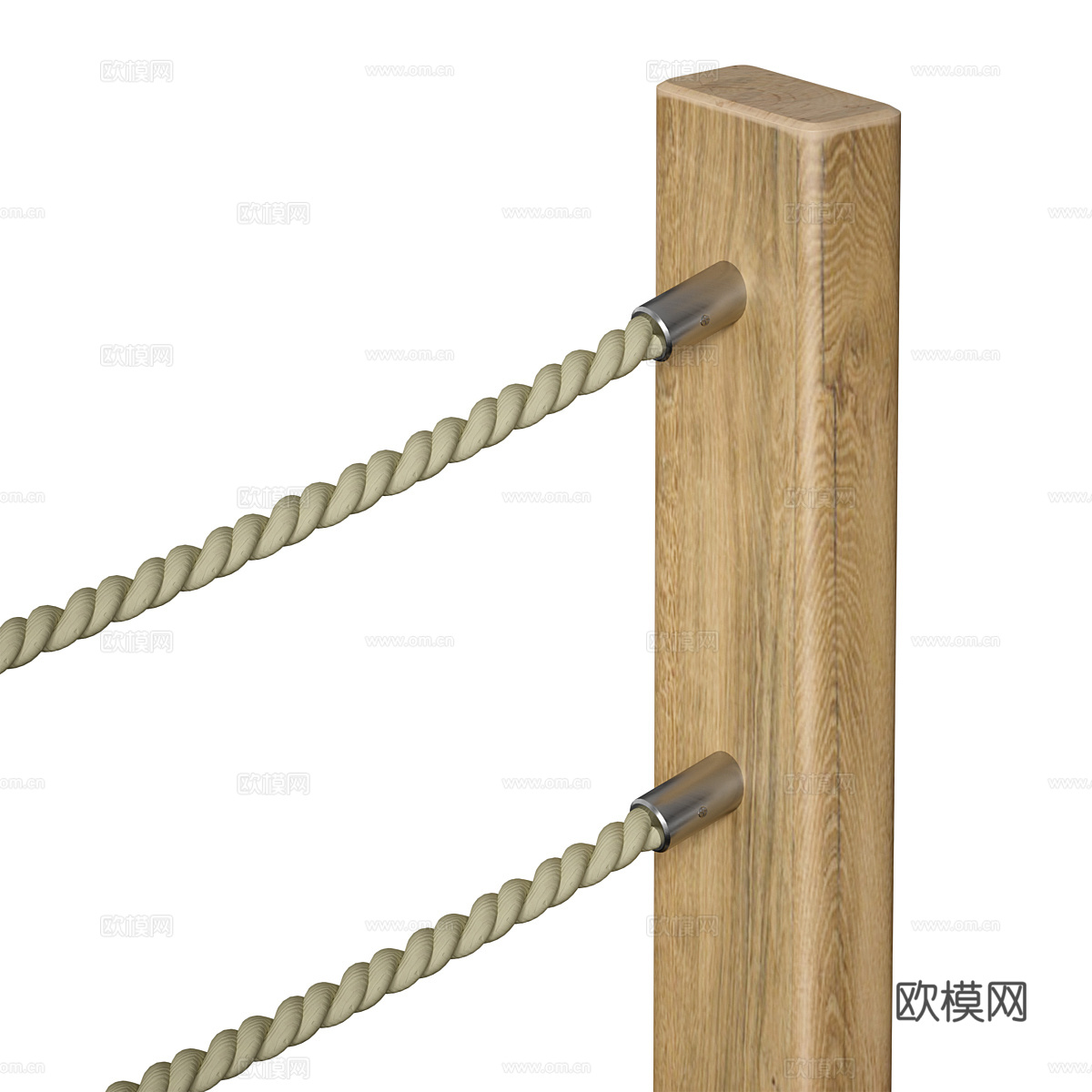 现代绳索 绳索围栏构造器3d模型