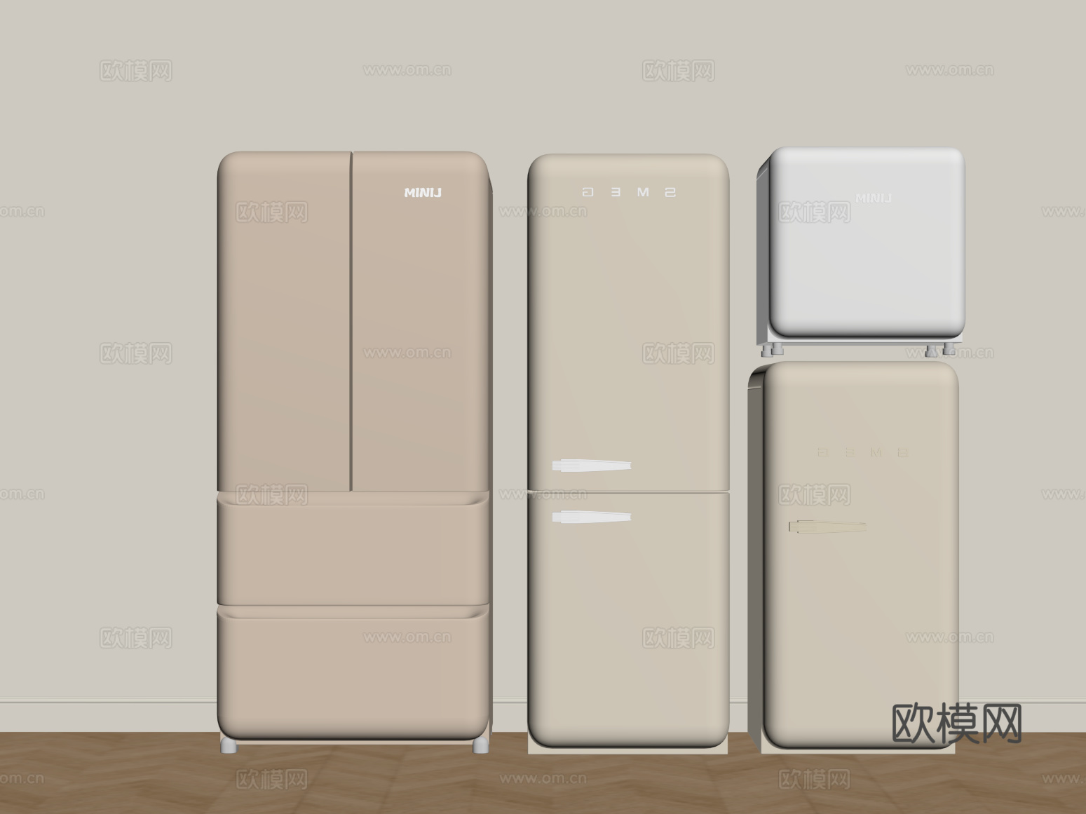 03冰箱 现代冰箱su模型