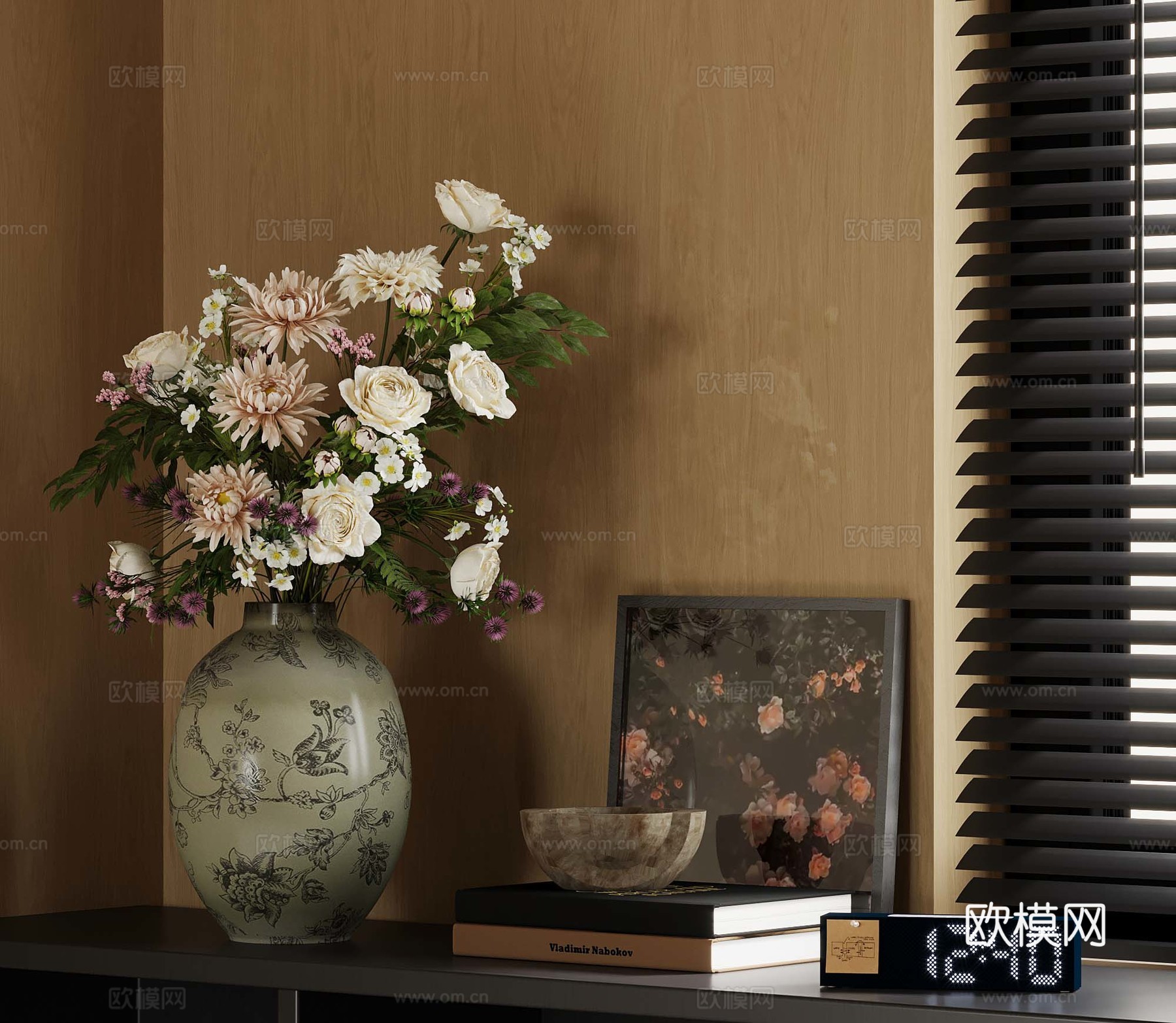 18现代花瓶 花艺摆件3d模型