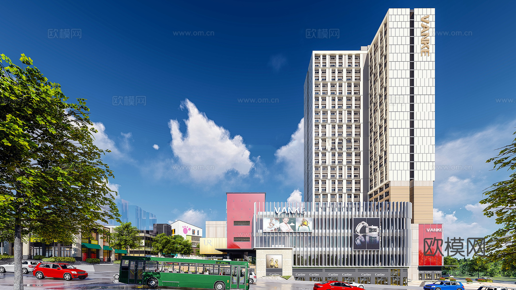 现代幼儿园su模型下载