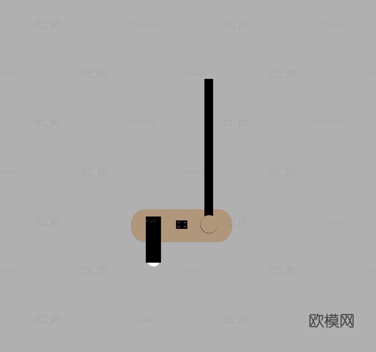 现代壁灯 装饰灯su模型
