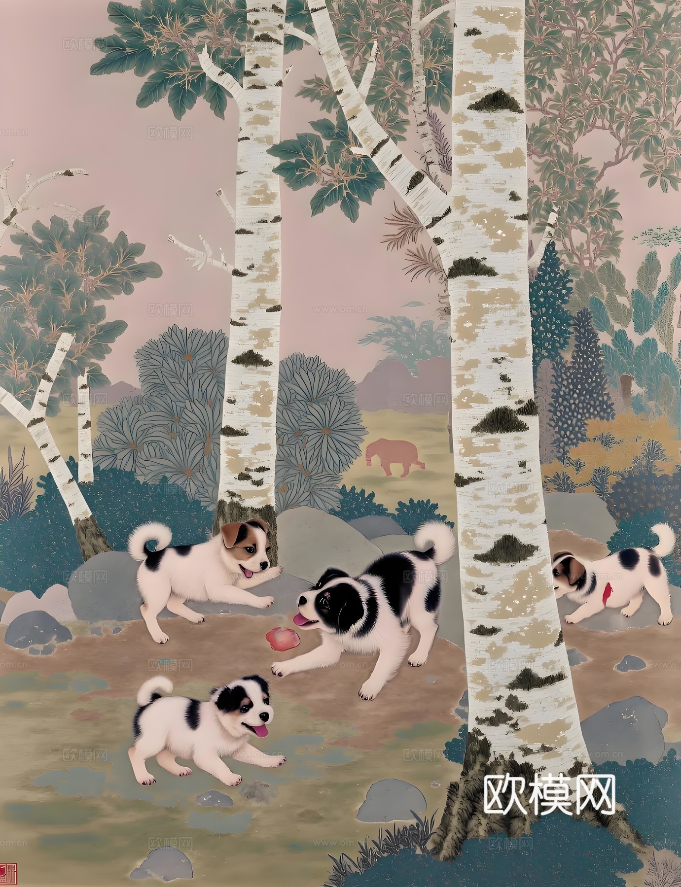 艺术时尚现代挂画下载（渲染图4）