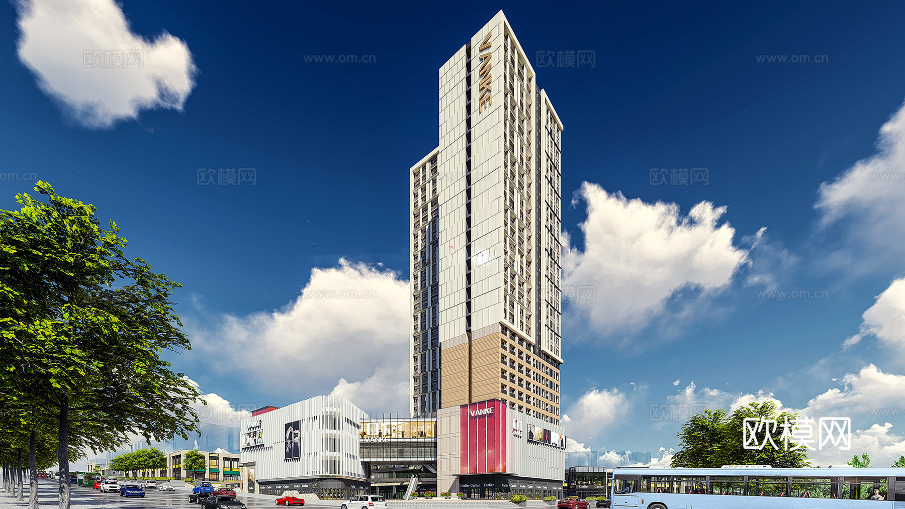现代幼儿园su模型下载