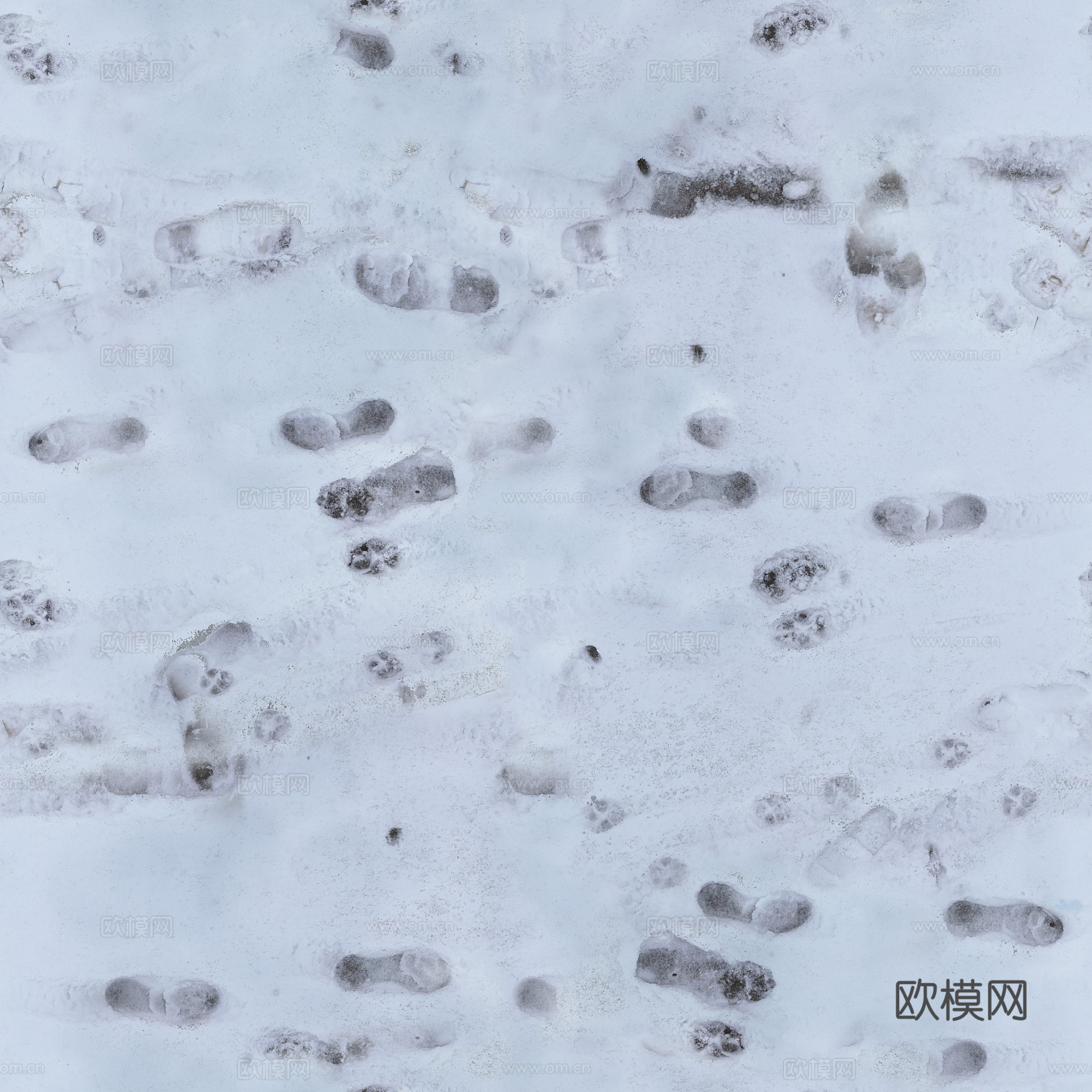 雪地脚印 雪地
