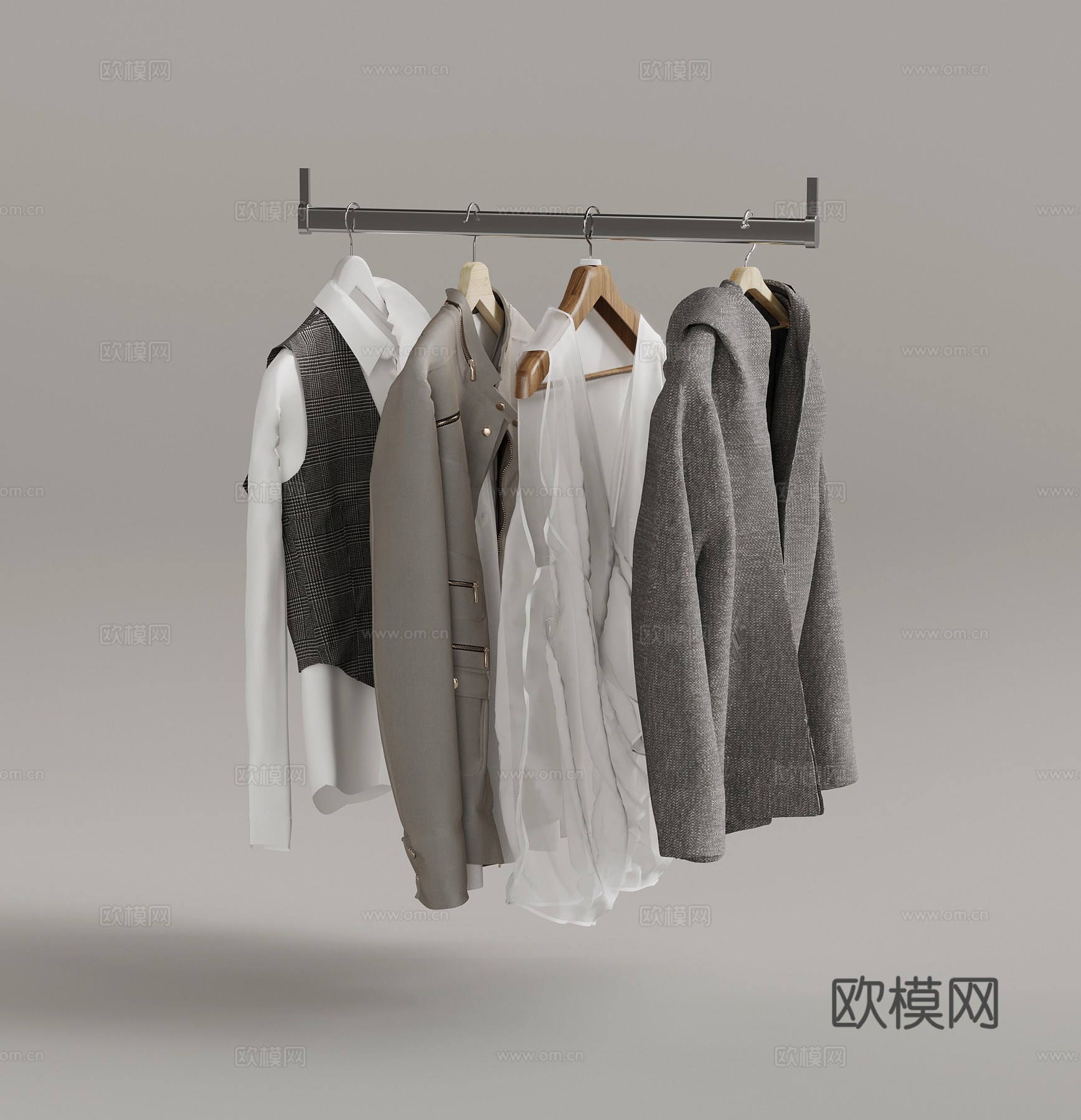 012现代衣服服装3d模型