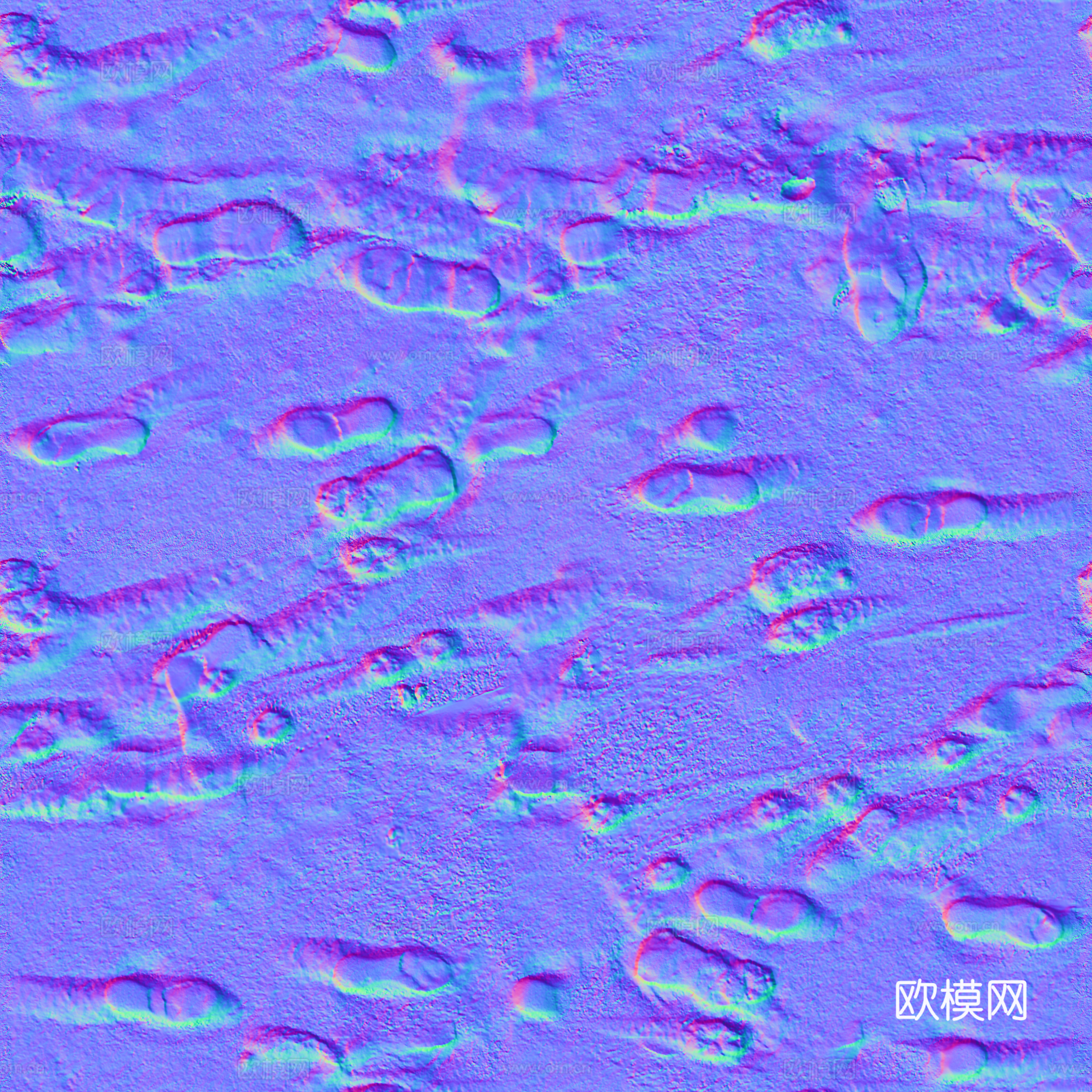 雪地脚印 雪地