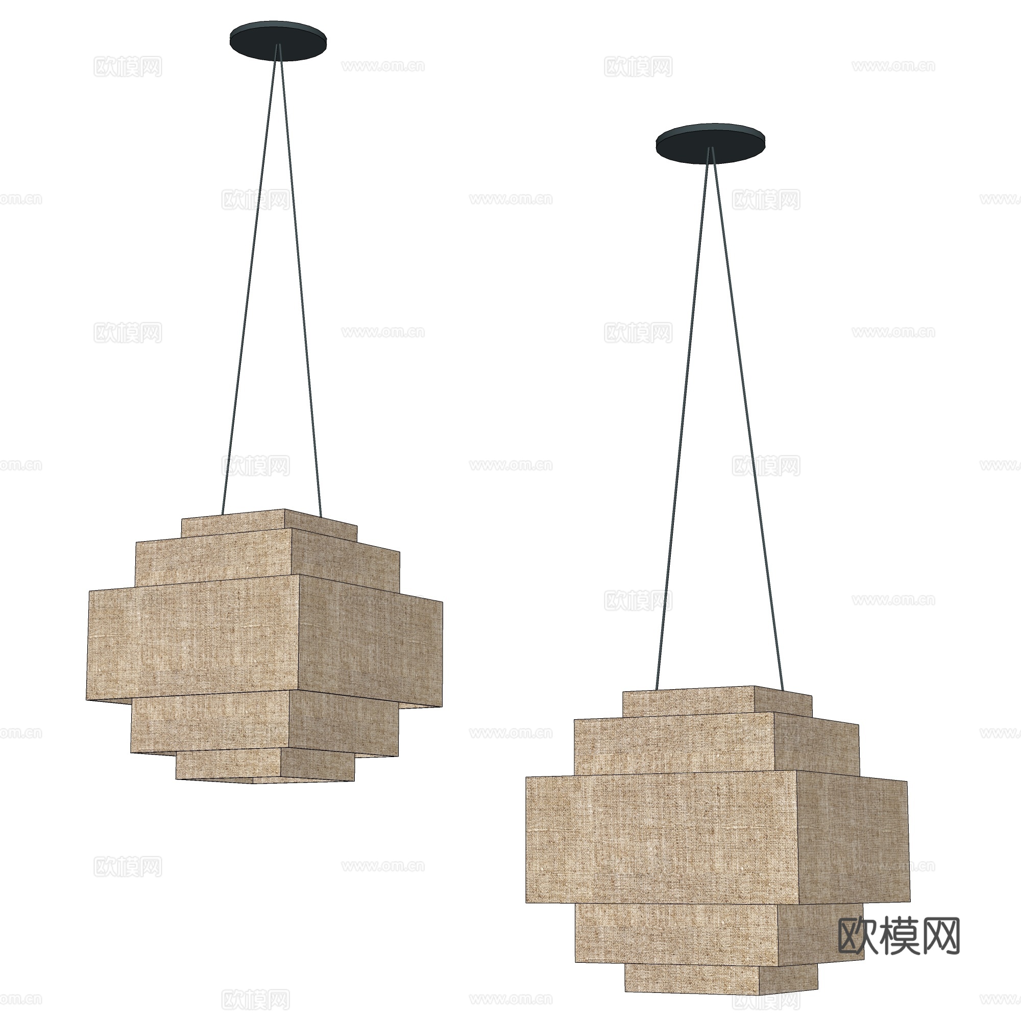 原木风吊灯  吊灯  装饰吊灯 艺术吊灯  餐厅吊灯  小吊su模型
