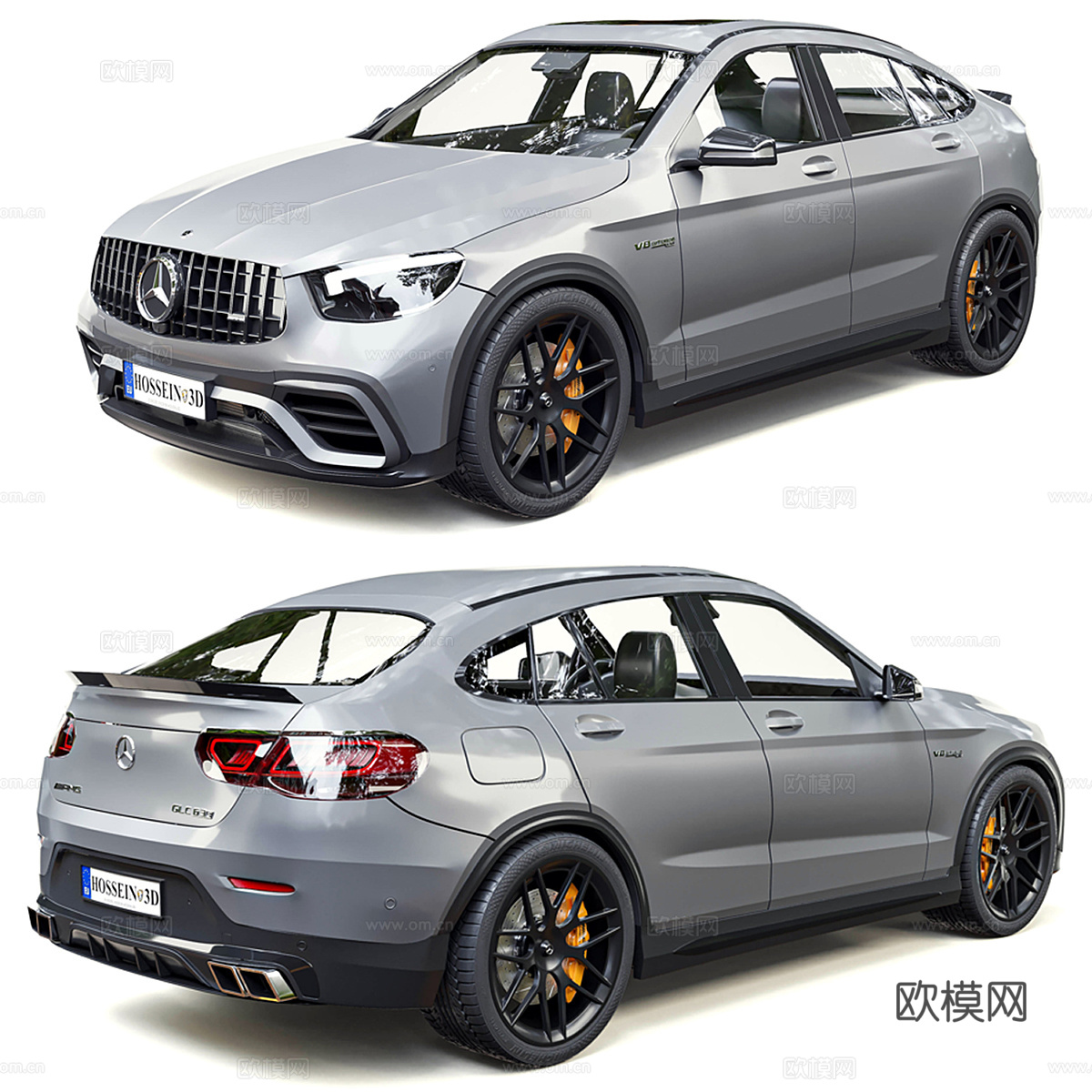 梅赛德斯-奔驰 GLC 63 S AMG 跑车3d模型